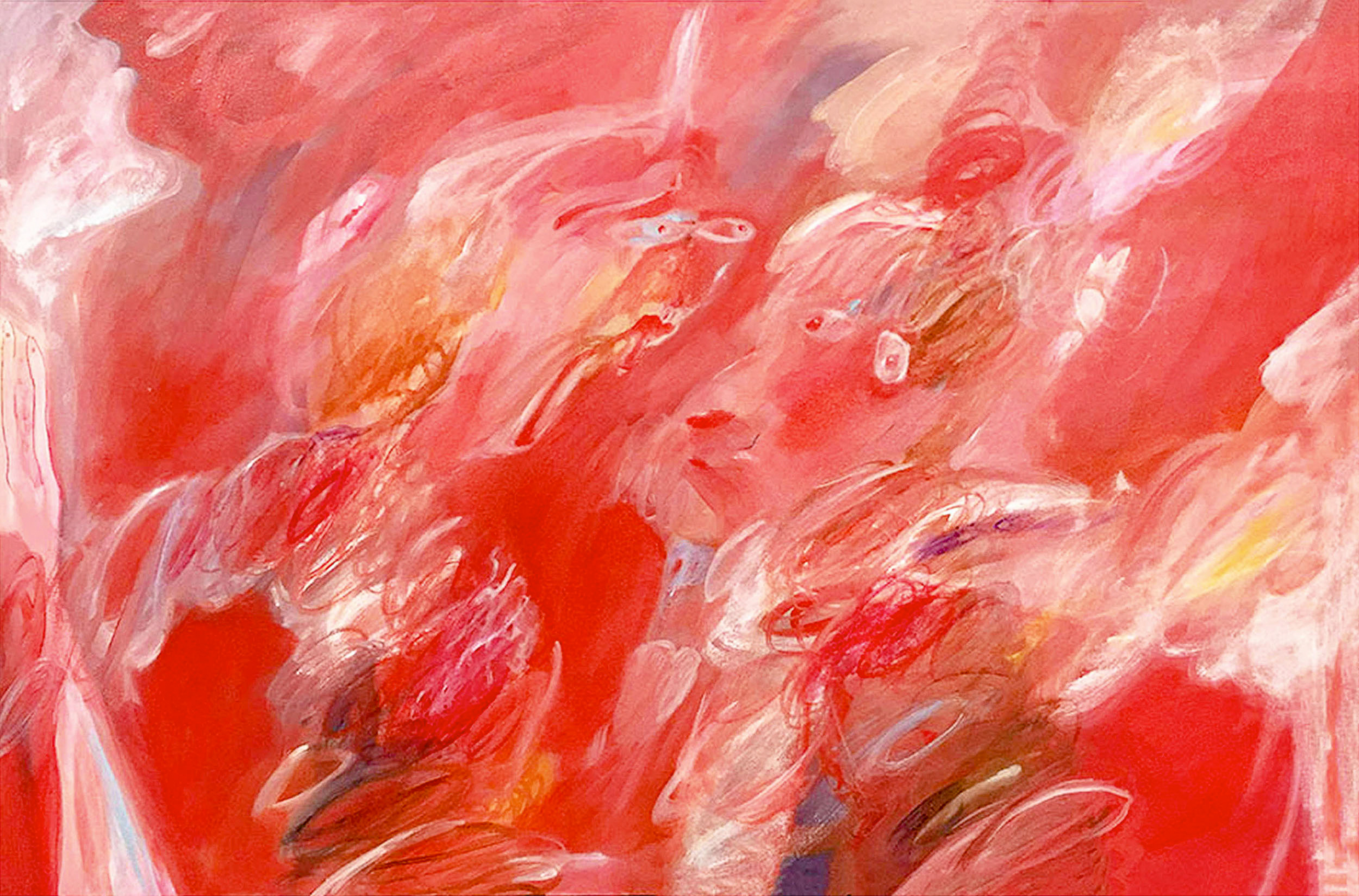 Adam and Eve, oil on canvas, 91x60cm