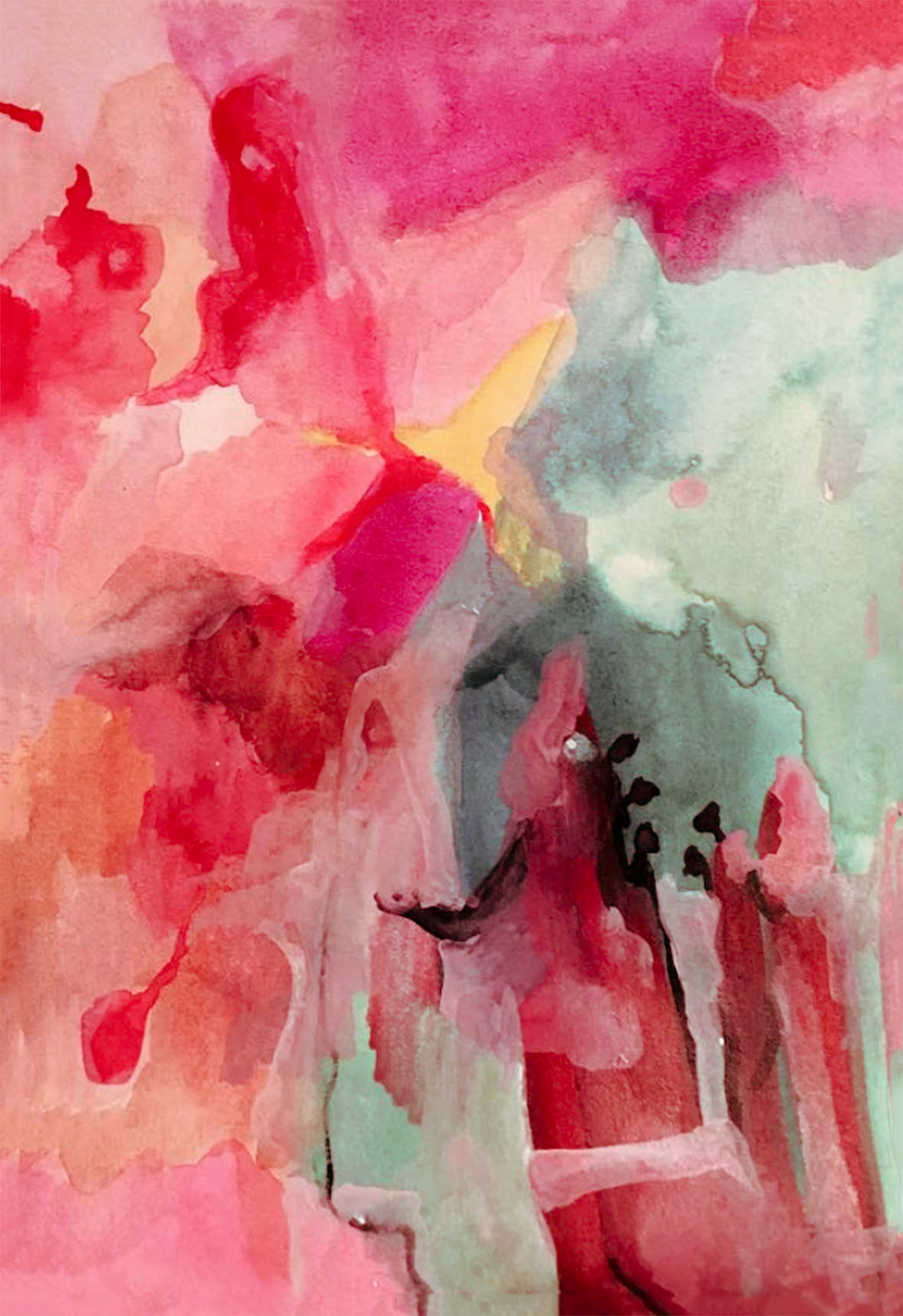 SOLD / Morrocan dreams series, watercolour on paper, 29x21cm