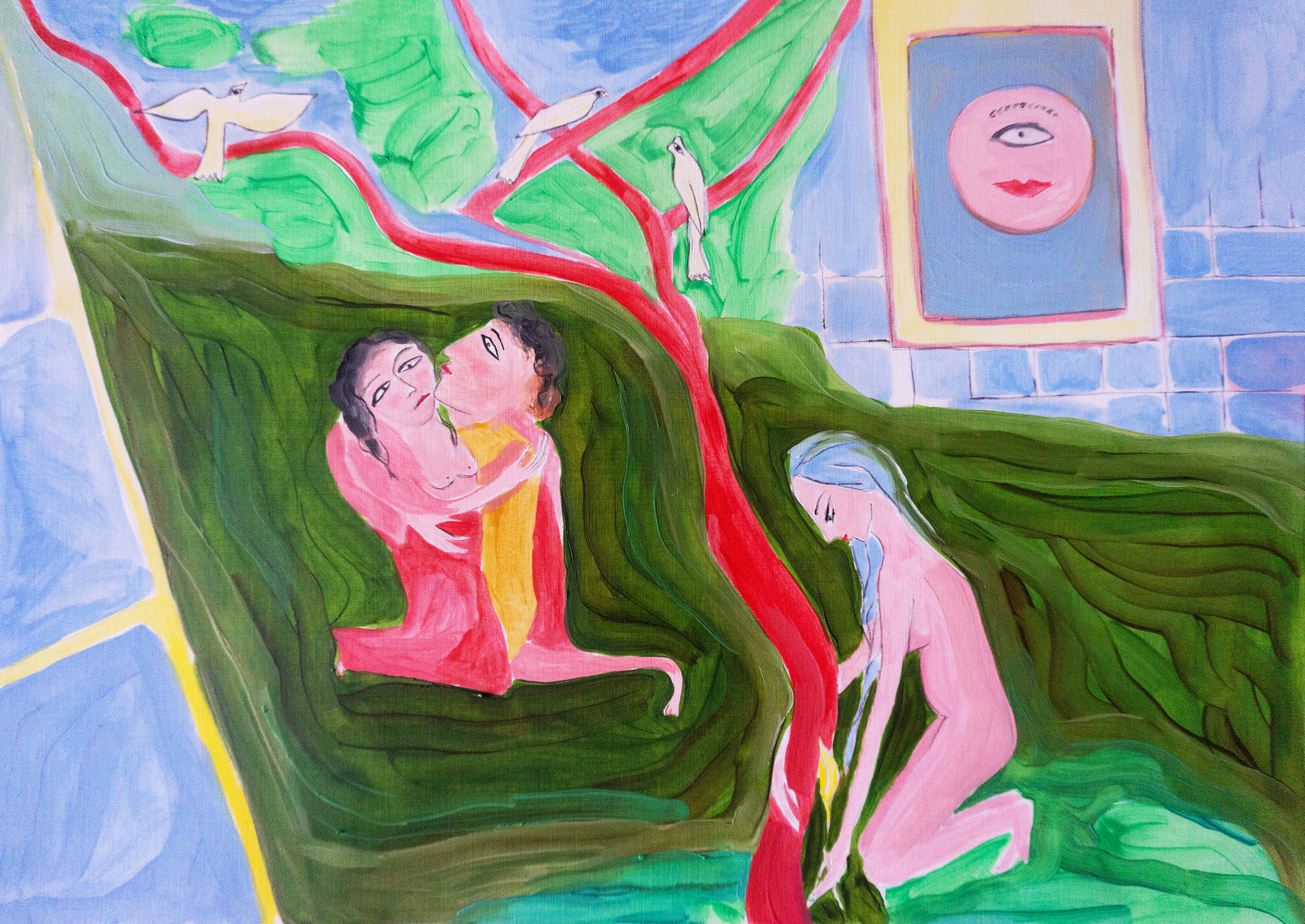 I found you and you have been hiding, Oil on canvas 42v30cm