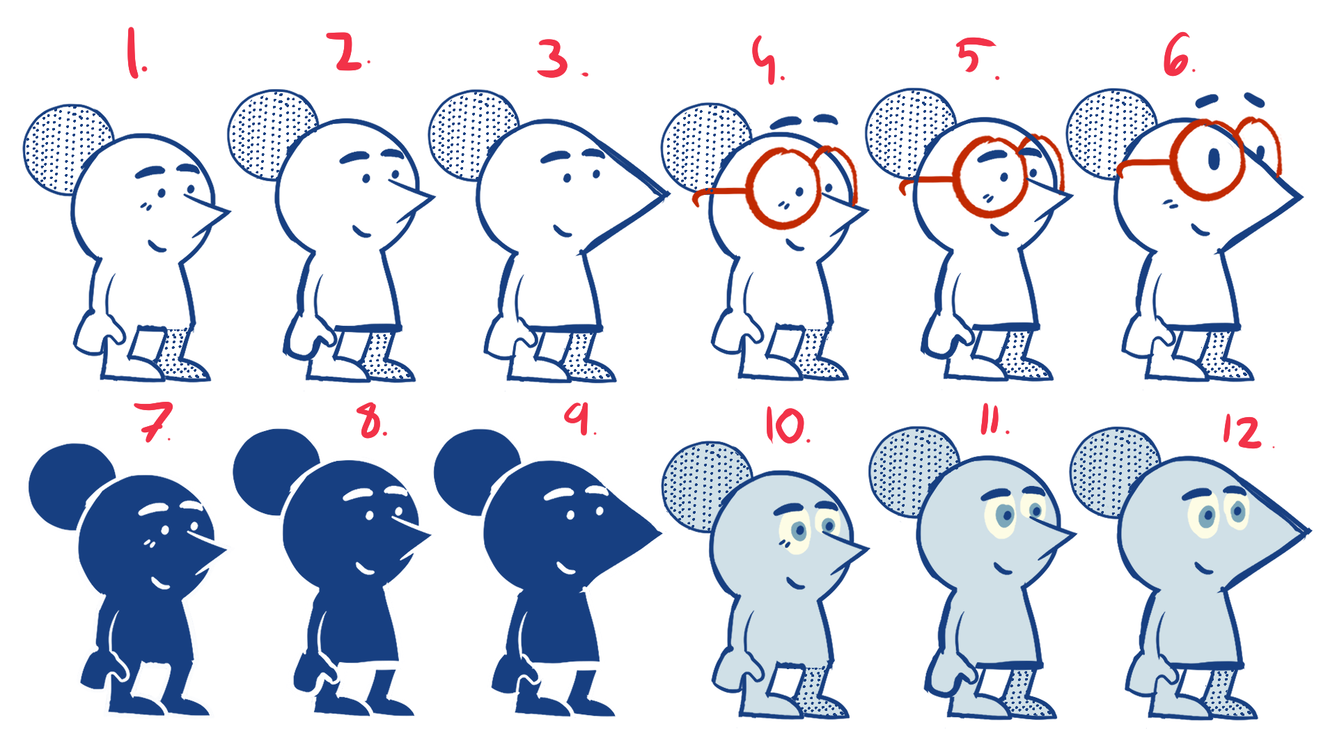 Character concepts for an educational video for Fingo, 2023