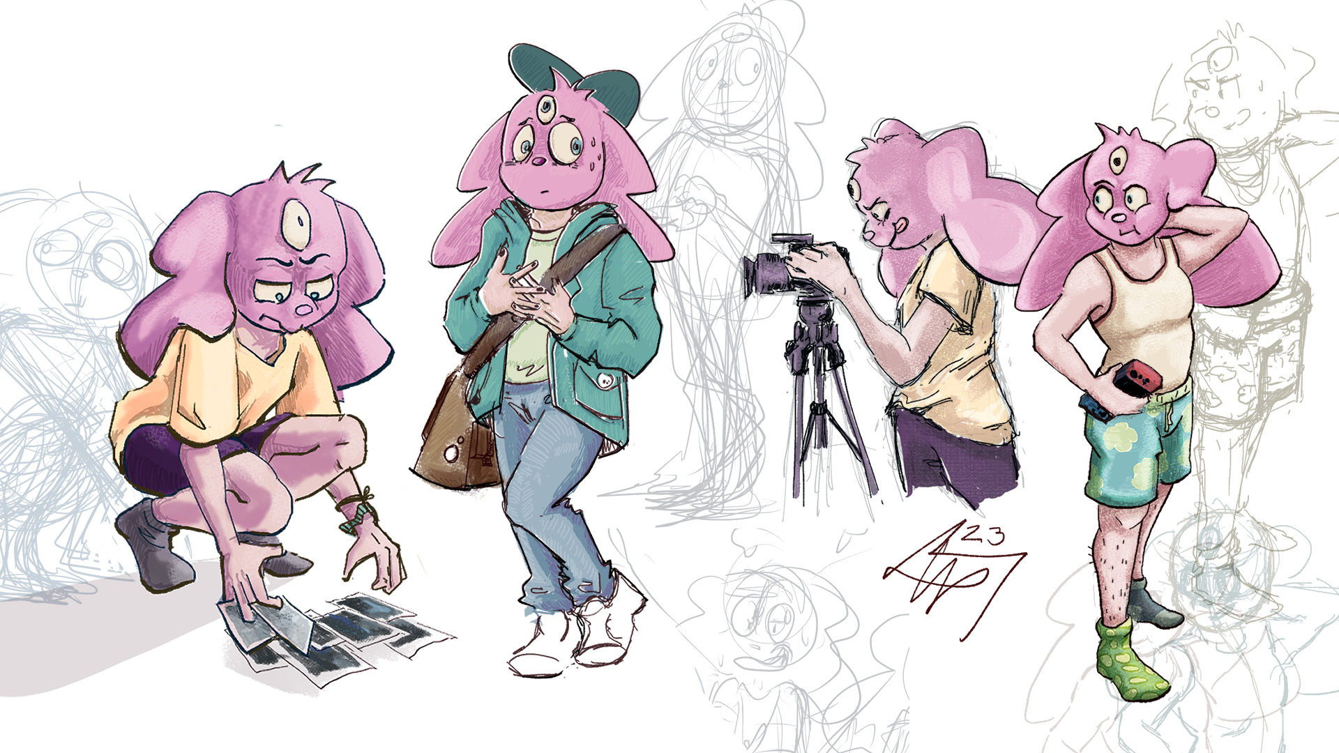 Character Iterations for comic project!