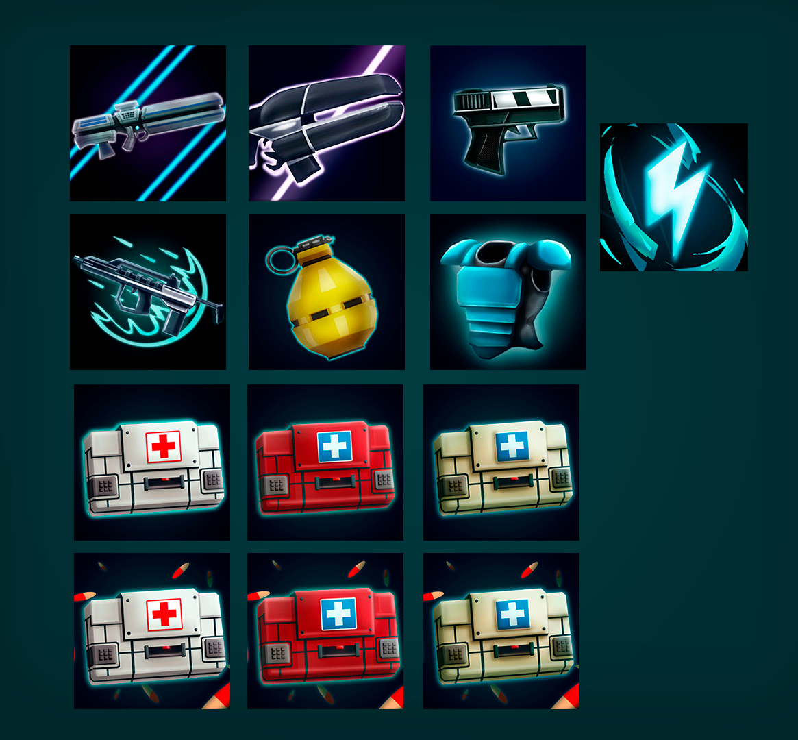Item Icons I made For A School Project