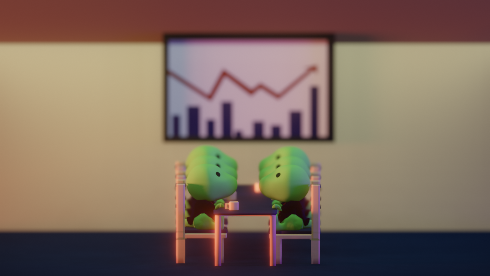 Dino Diorama I made as a Practice in Blender