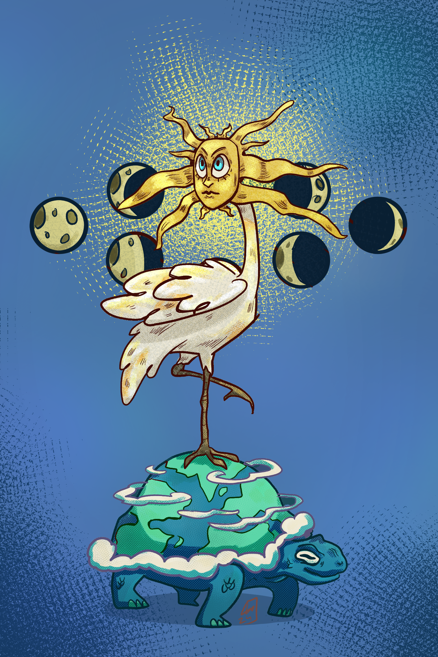 "Time", An Illustration to 2025 Solidarity Calendar