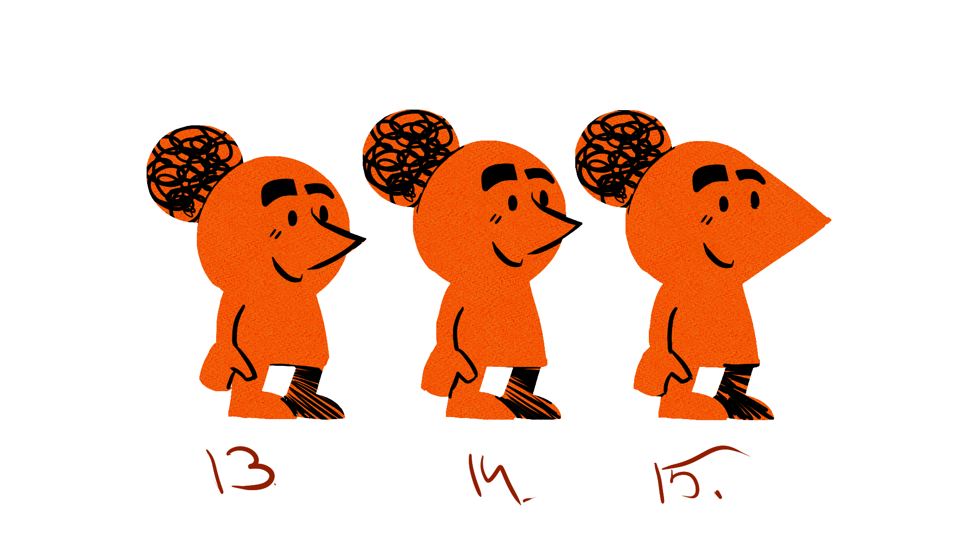Character concepts for an eductional video for Fingo, 2023