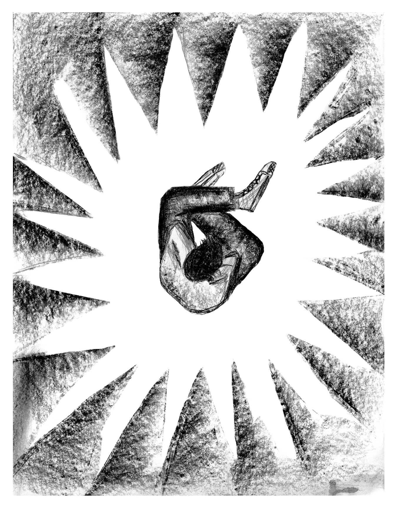 Spikes (Litho Crayon)