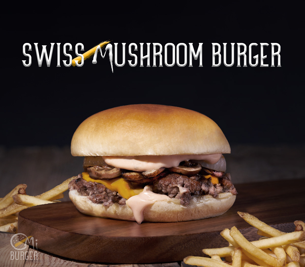 Swiss Mushroom - MI Burger
