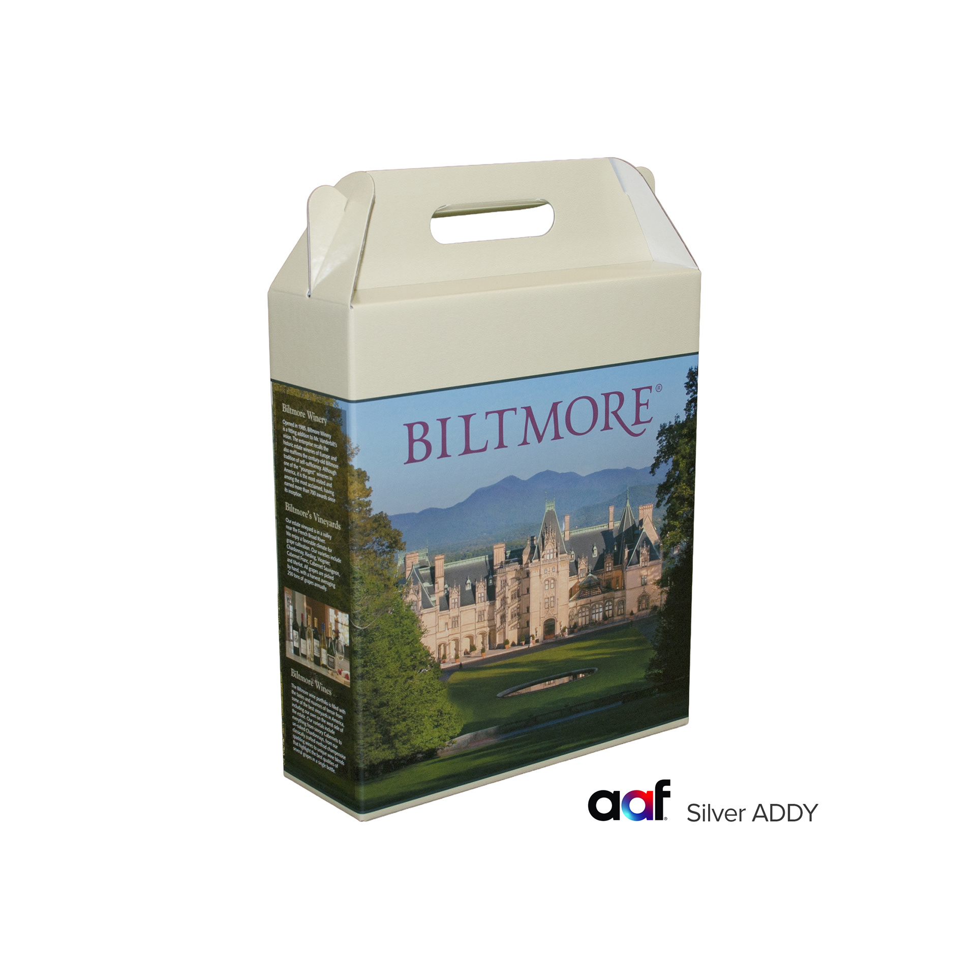 Biltmore 3 Bottle Wine Tote | Silver ADDY