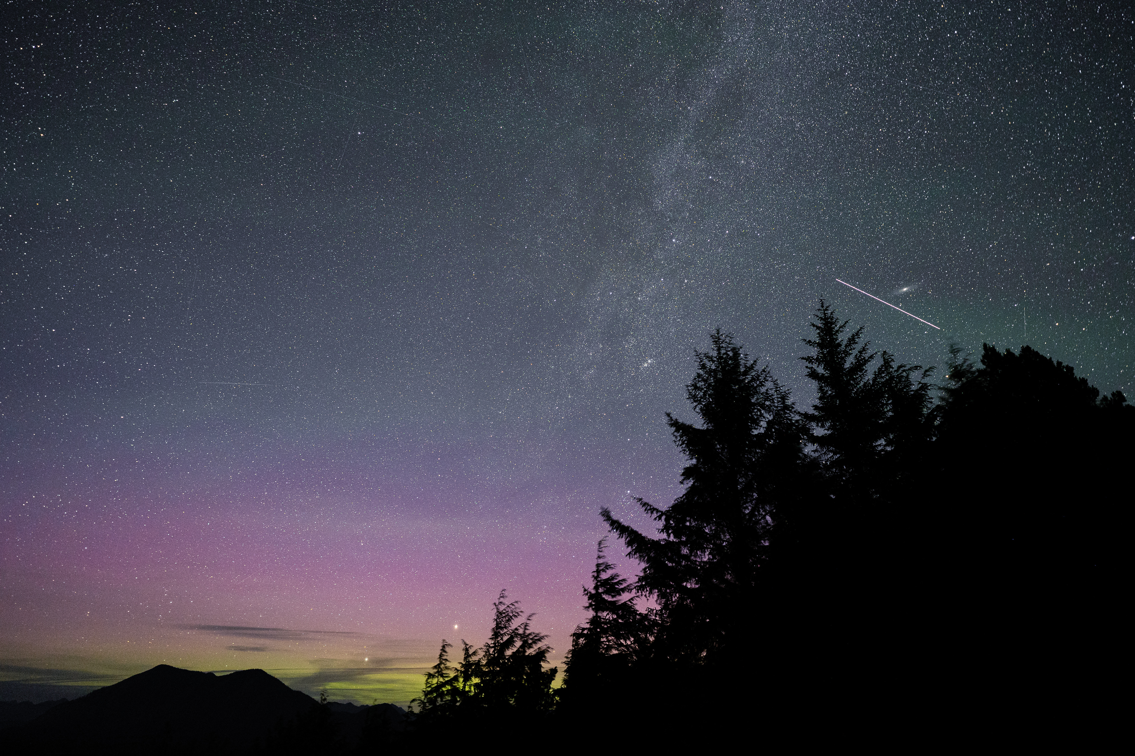 The ISS and Andromeda