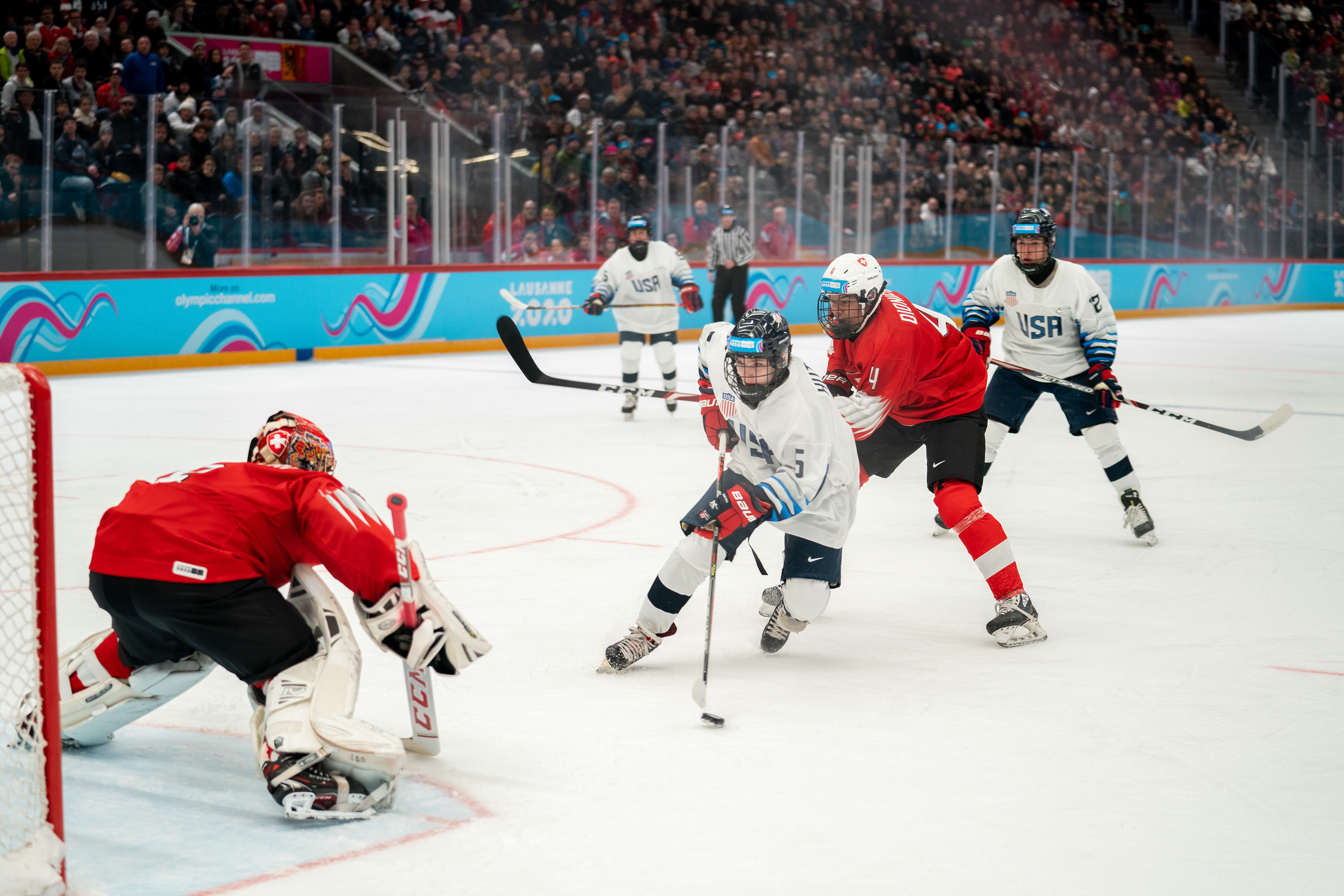 team USA against team SWI in the youth Olympic Games, Lausanne-switerland, 2020