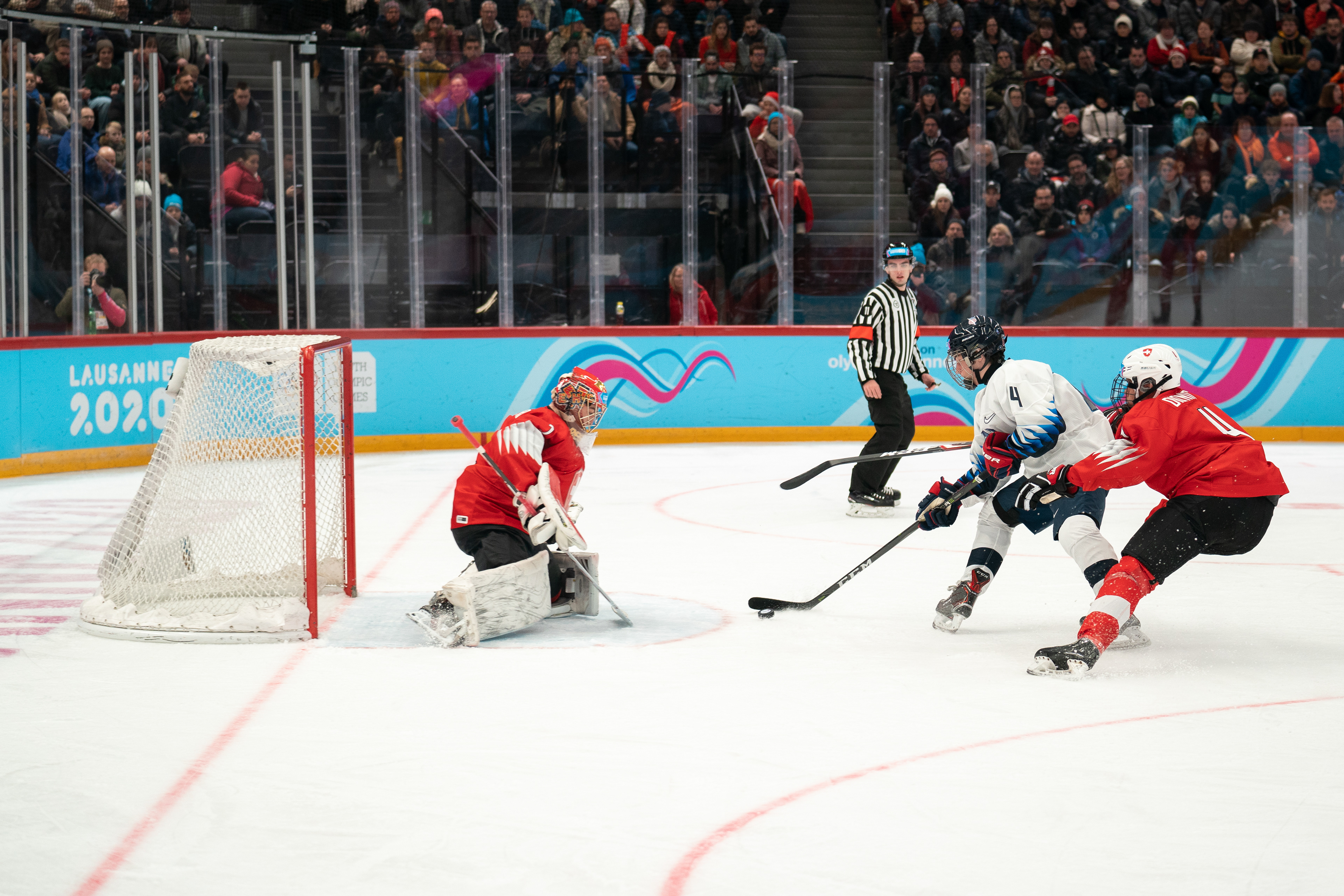 team USA against team SWI in the youth Olympic Games, Lausanne-switerland, 2020