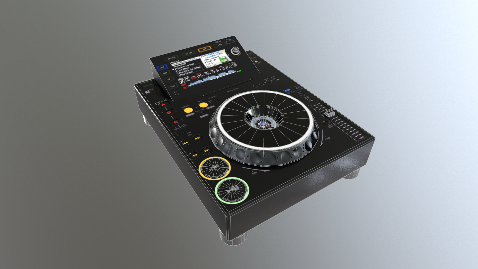 Wireframe, 2,300 Tris