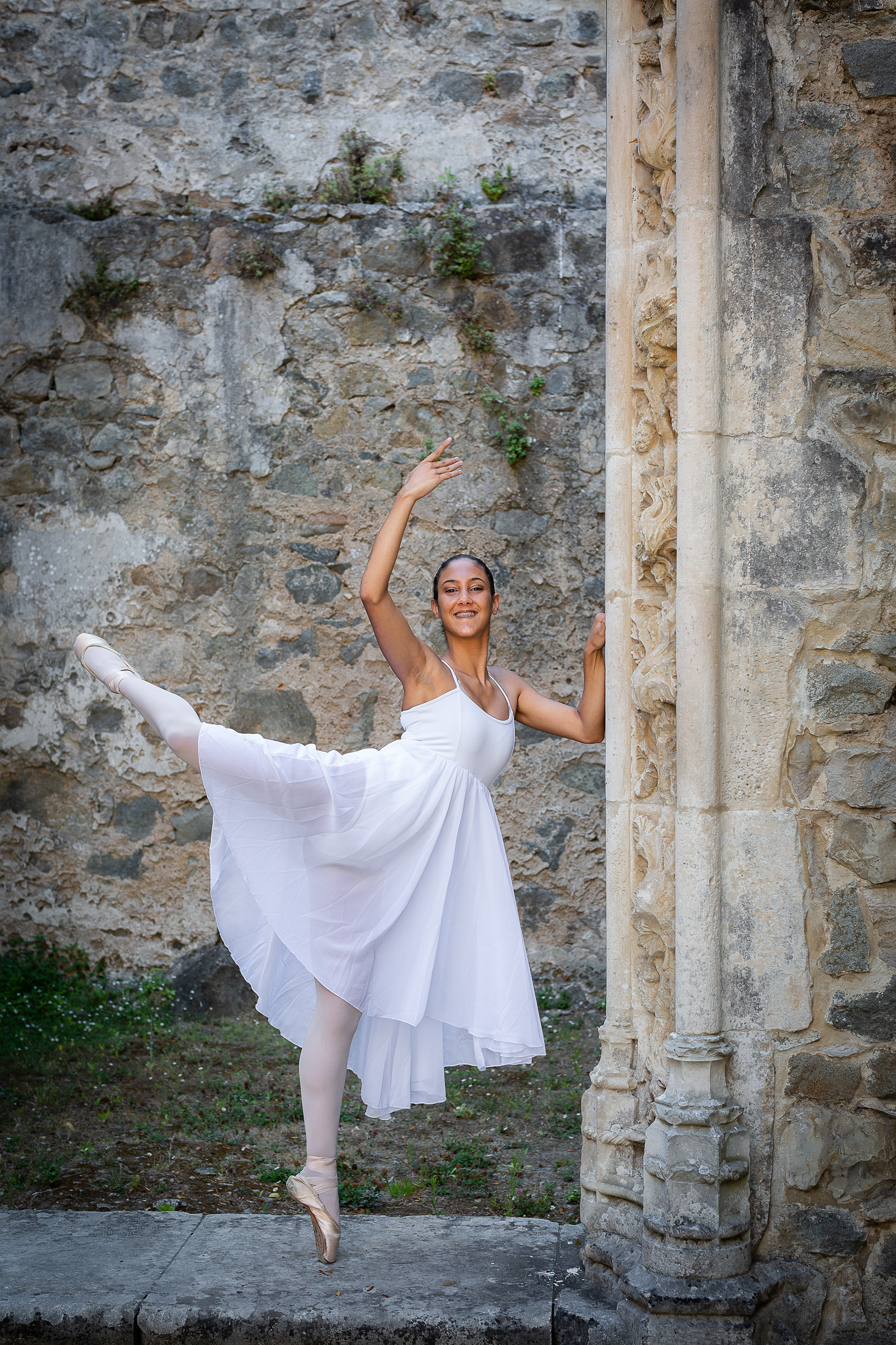 Fotografia de dança com a bailarina M. em Leiria