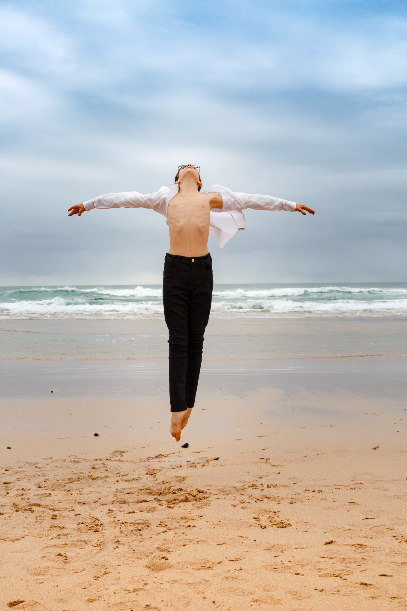 Fotografia dança com o bailarino T. em Cascais
