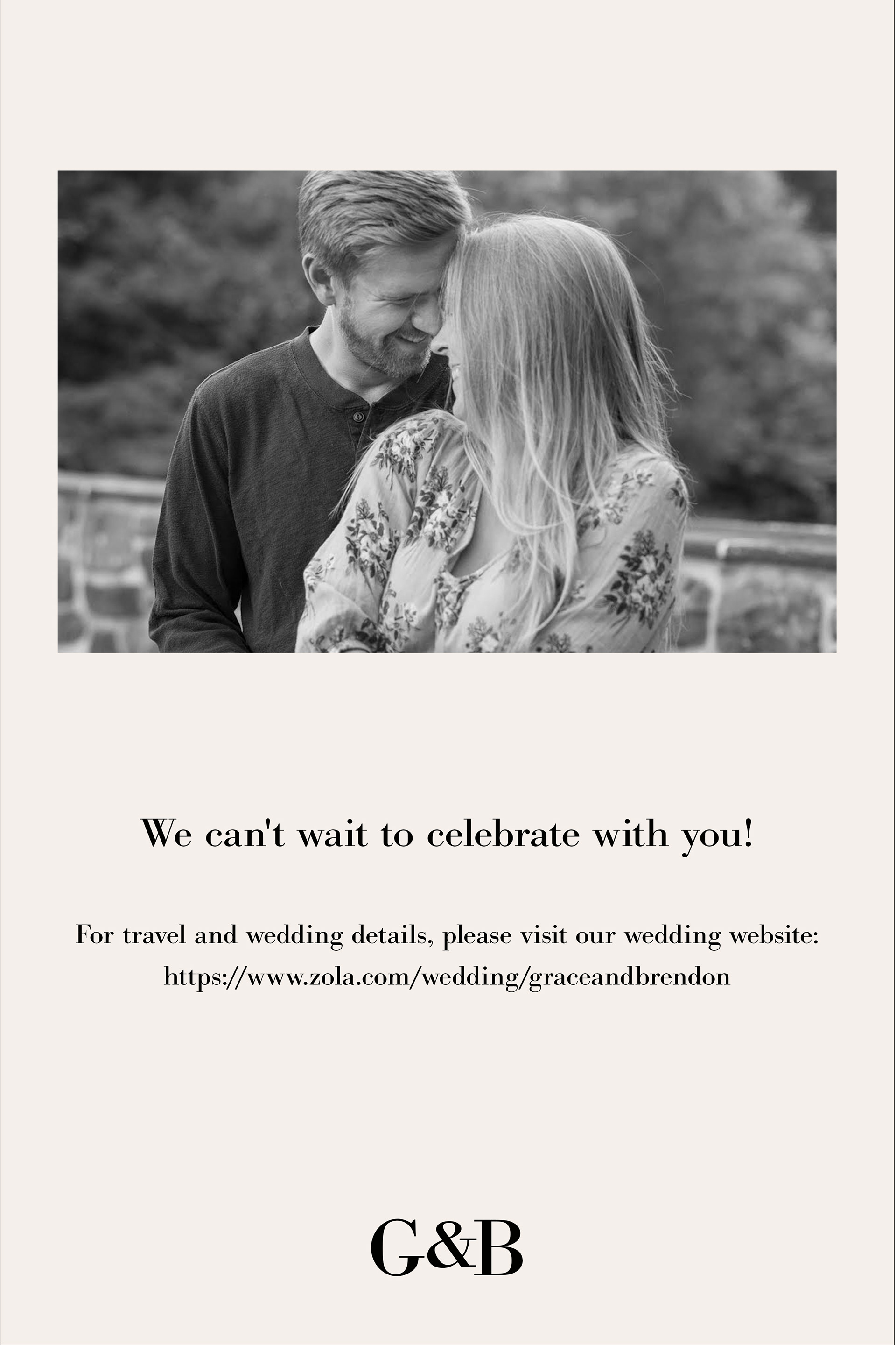 Save the Date is simple and sleak