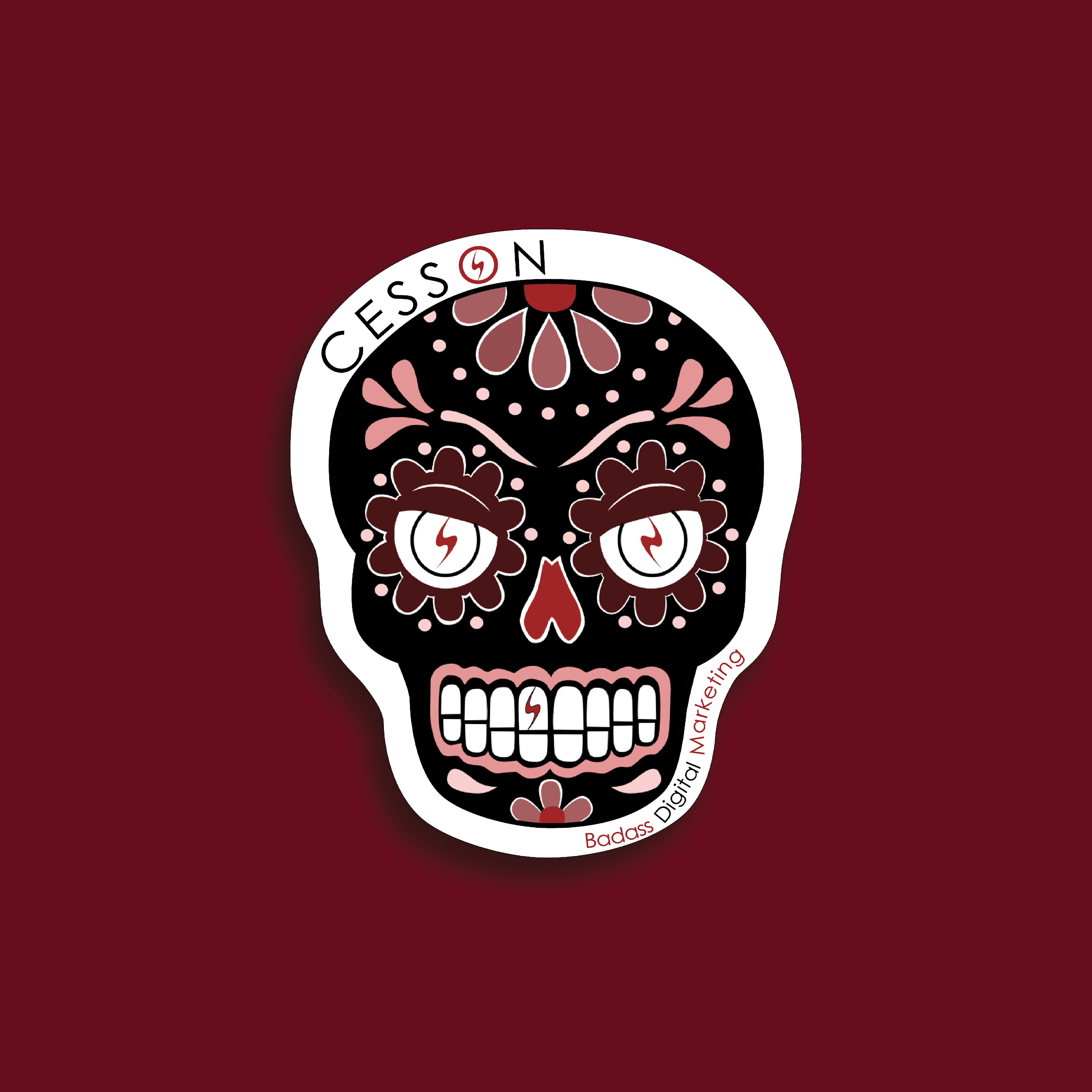 Day of the Dead Marketing Sticker