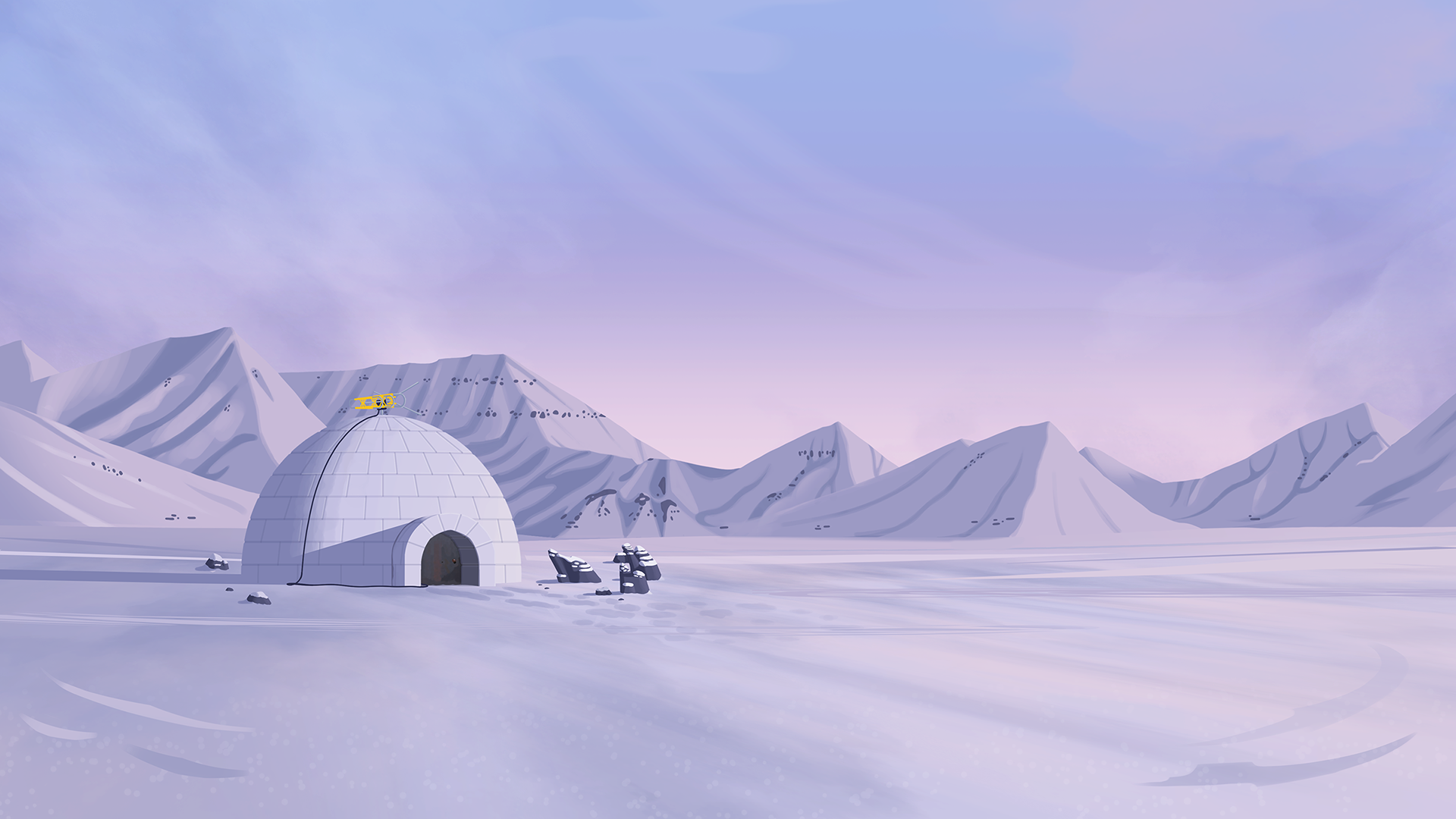 Igloo in the Mountains