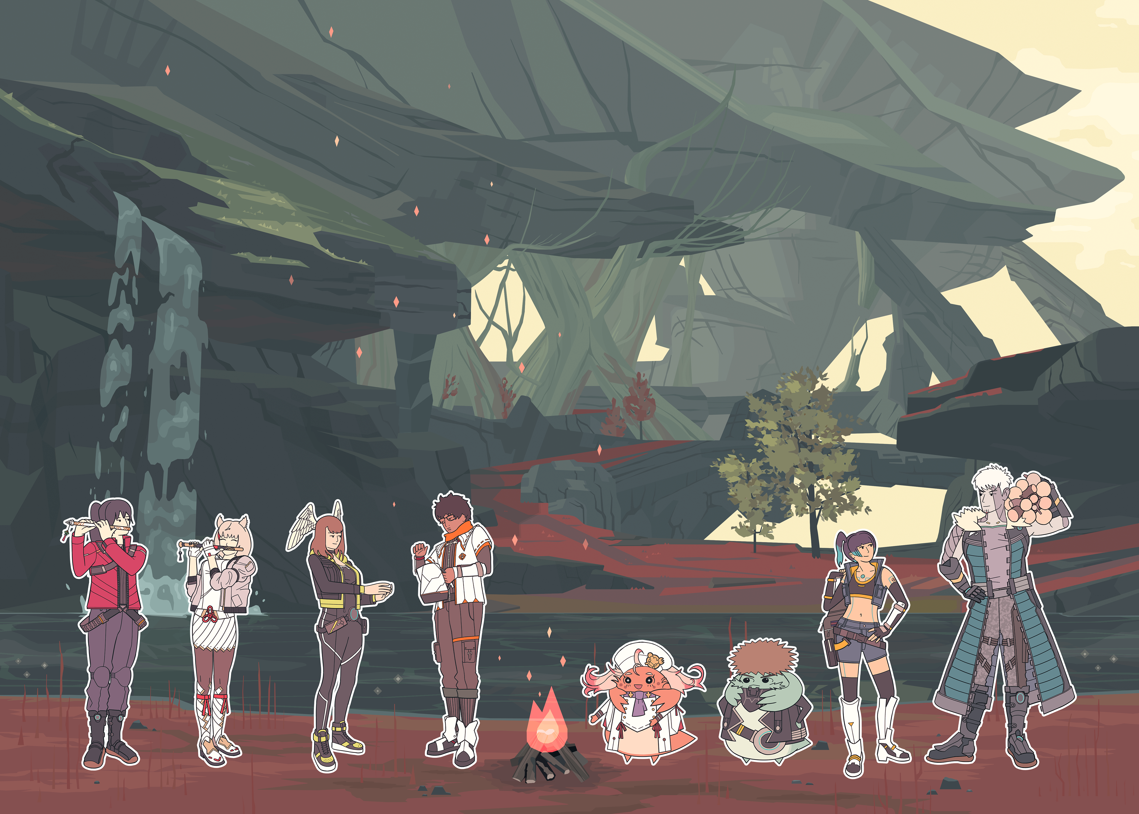 A Moment's Rest - Beyond the Sky: A Xenoblade Travel Zine