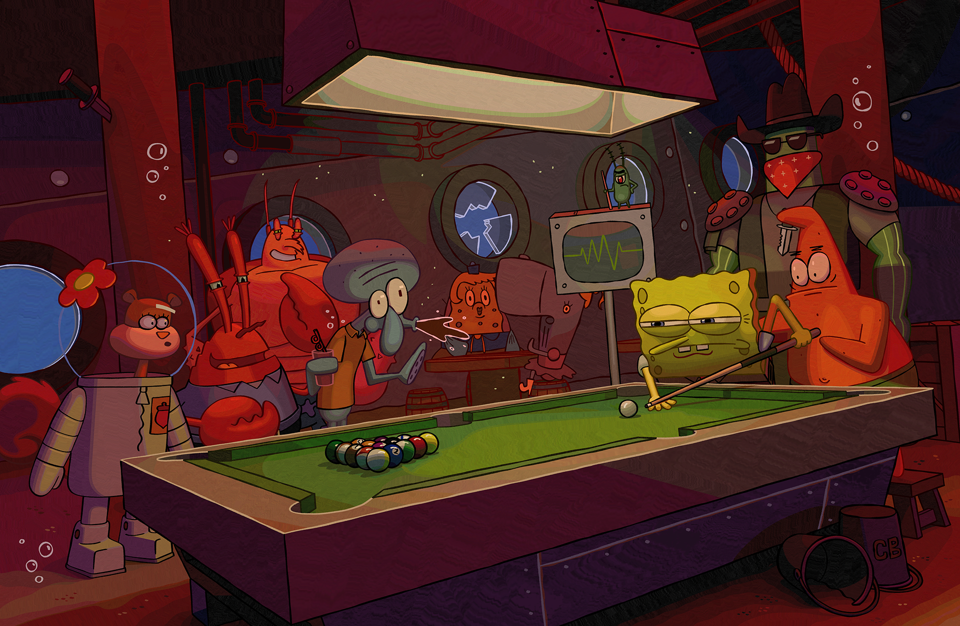 SpongeBob SquarePants - Pool Night