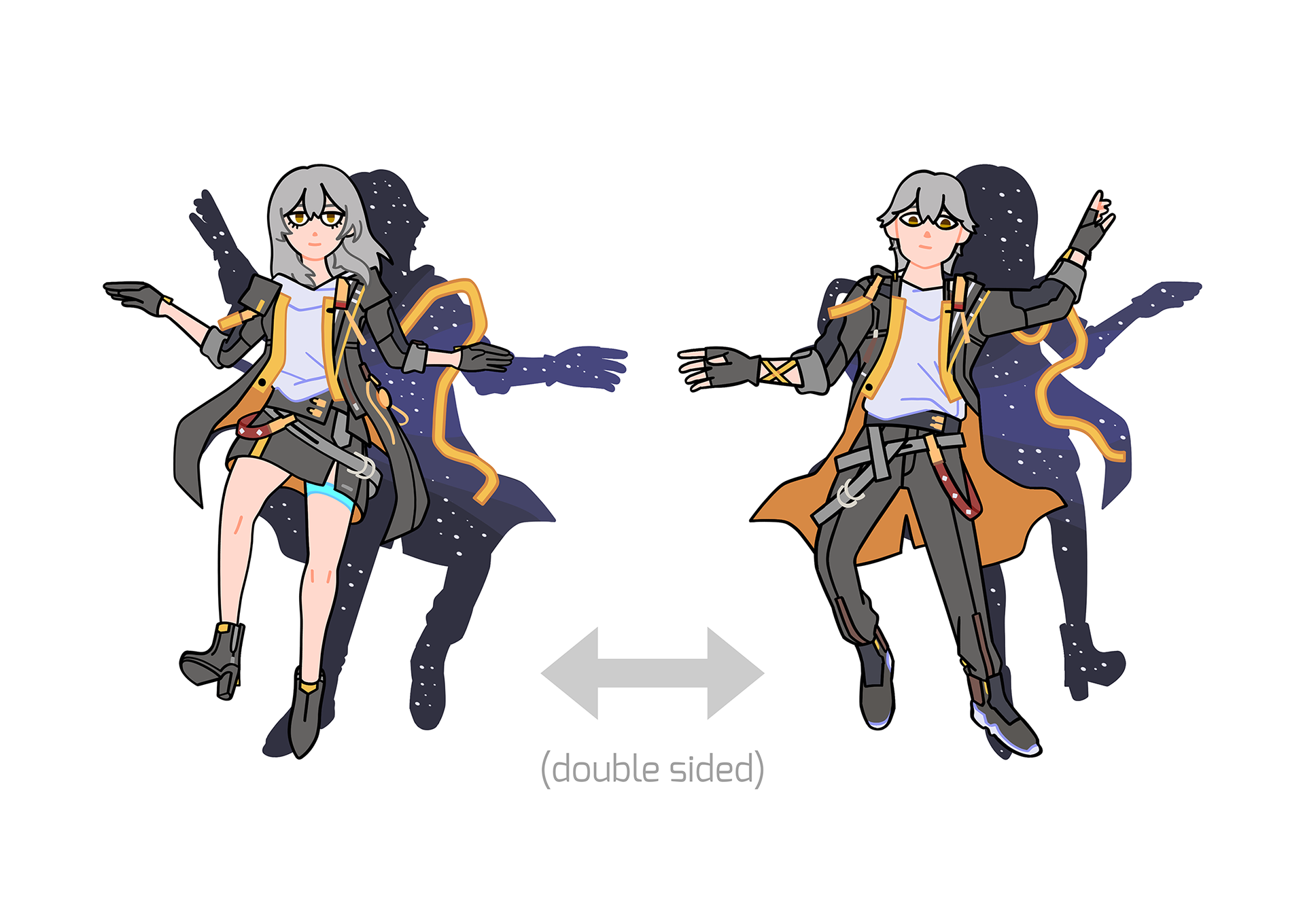 Honkai: Star Rail - Stelle and Caelus