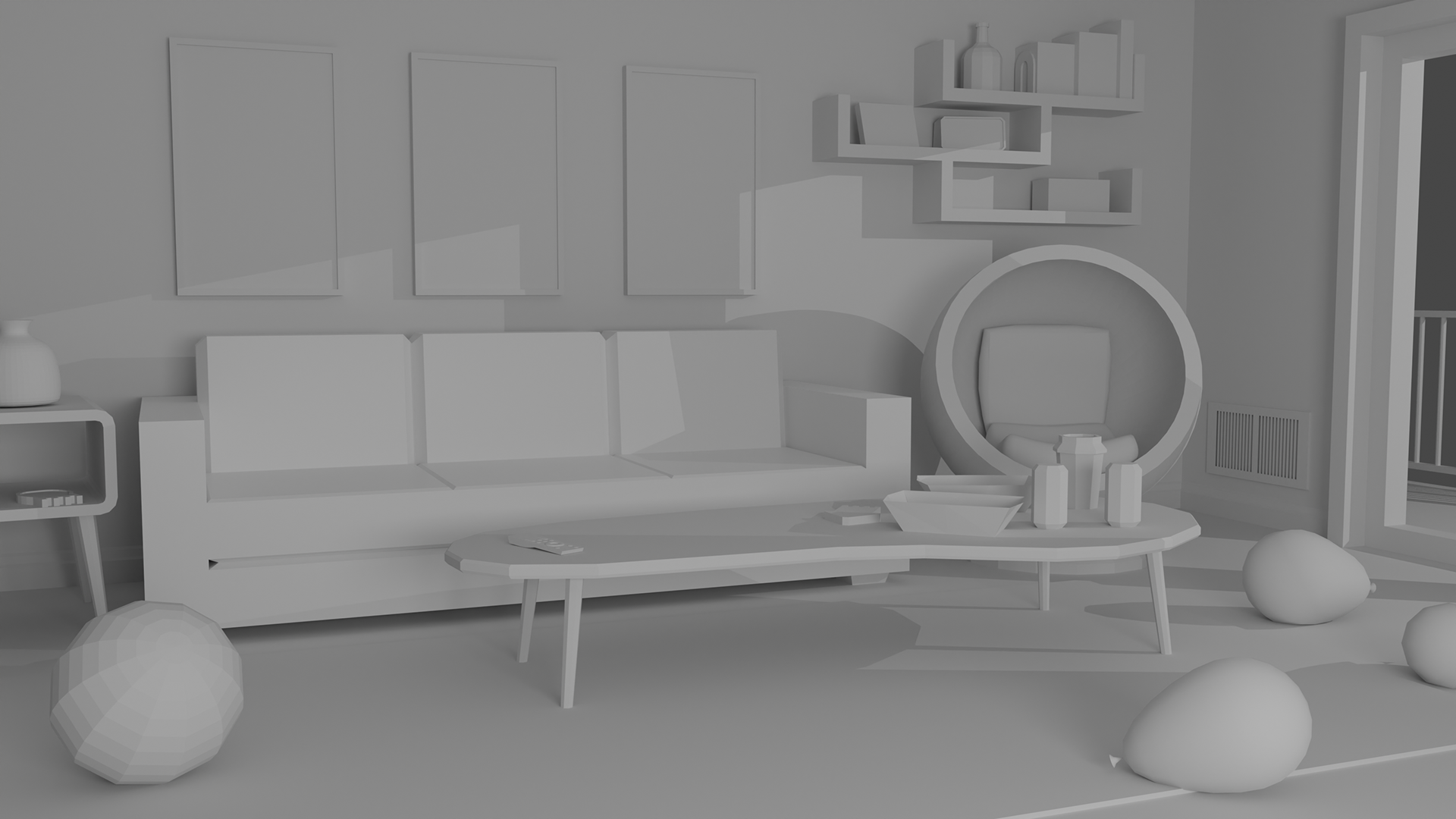 Modern Apartment - 3d Model