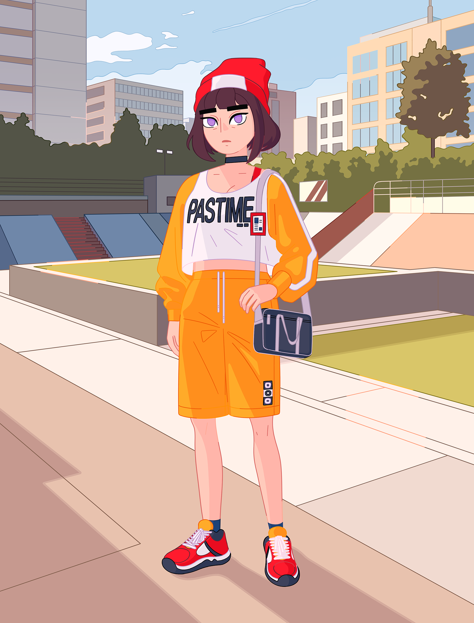 Original Work - Kari at the Skate Park