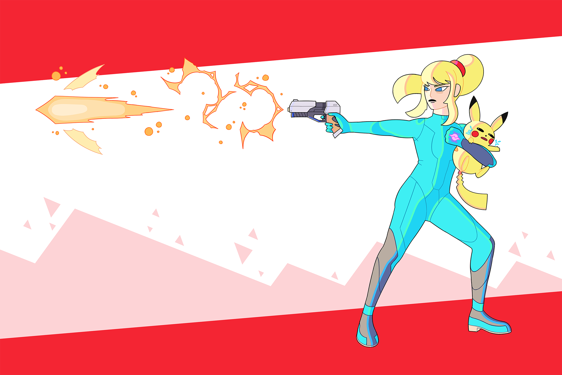 Super Smash Bros Brawl - Samus & Pikachu