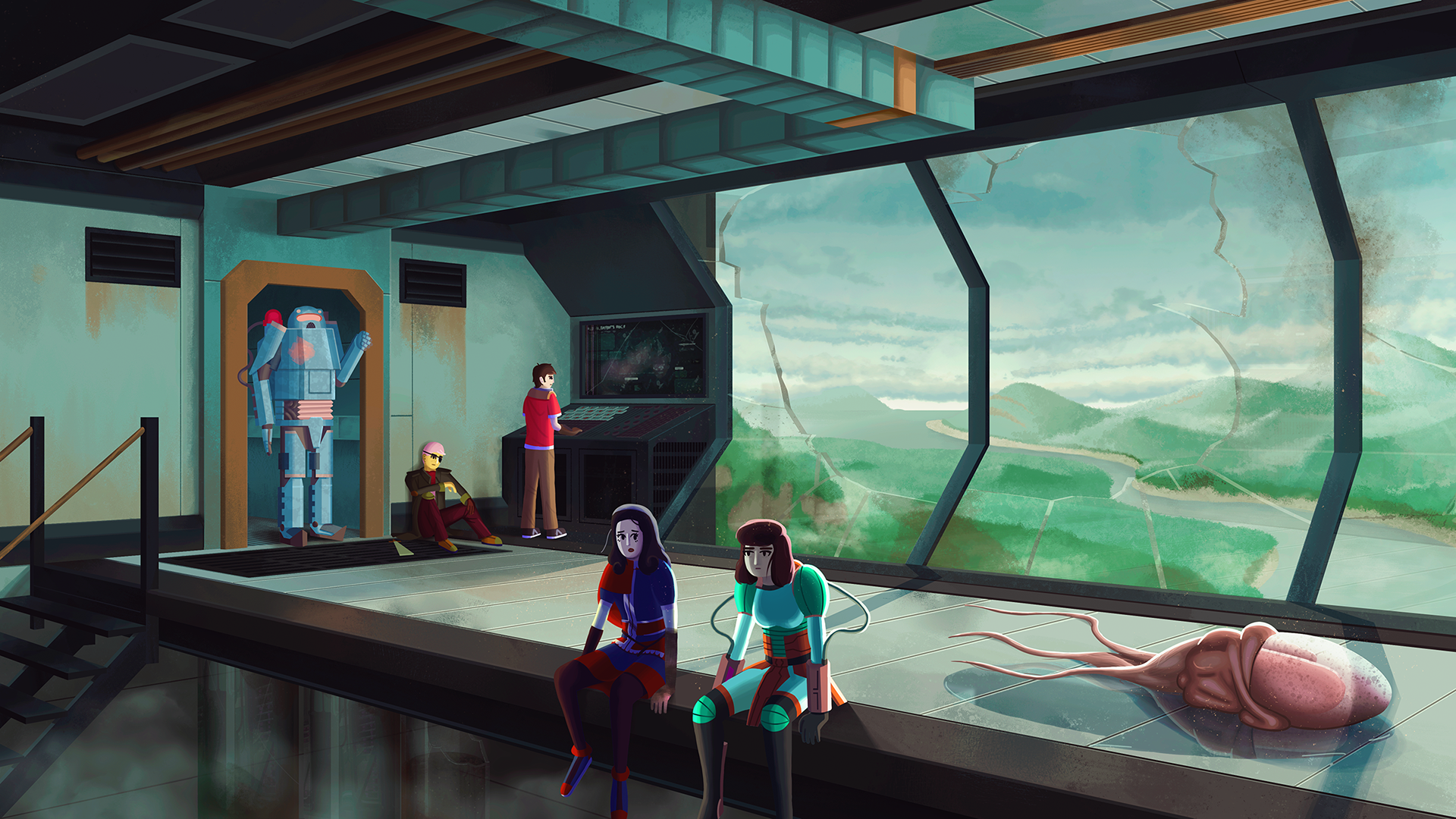 The Space Fighters go Exploring