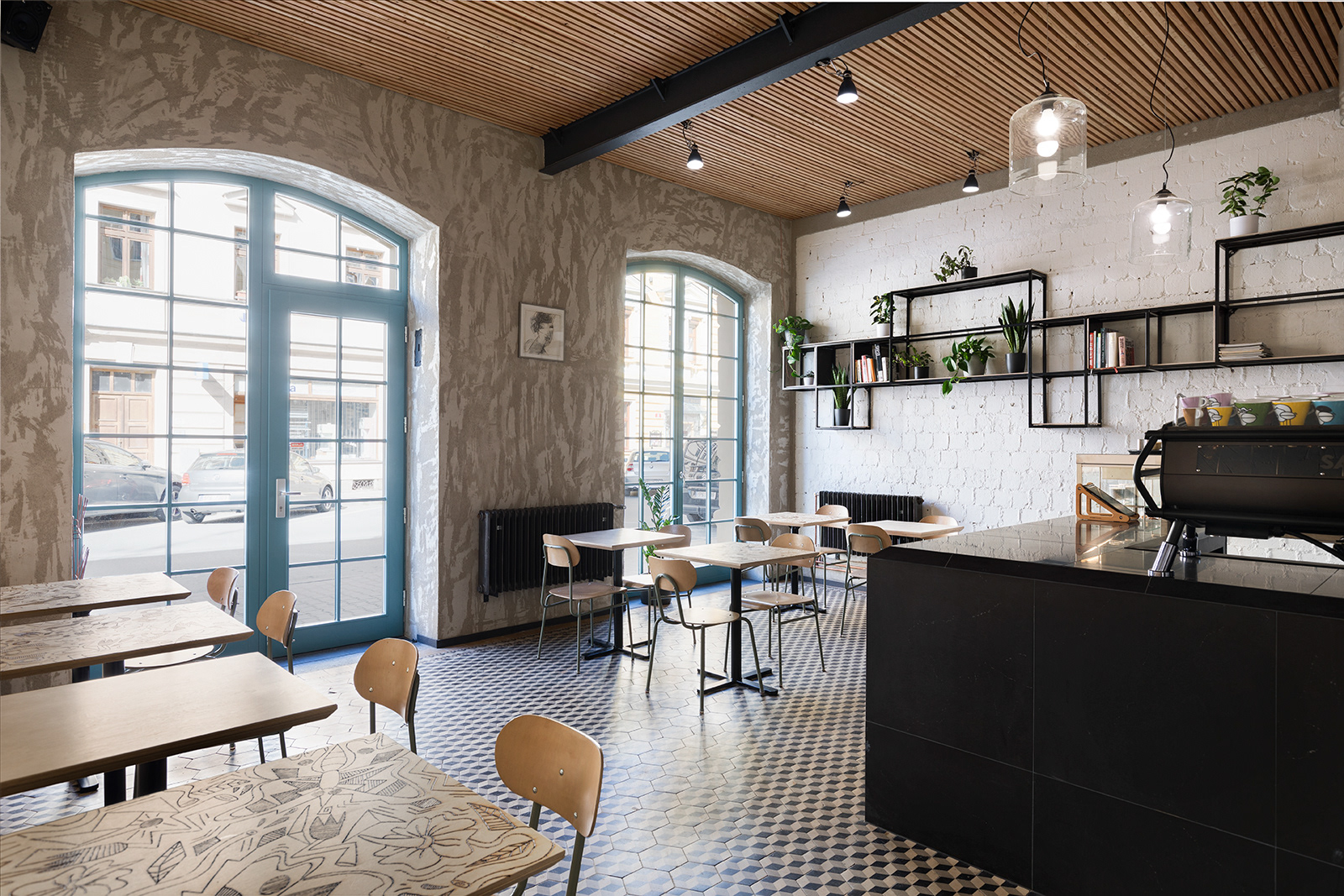Flat&houses, café