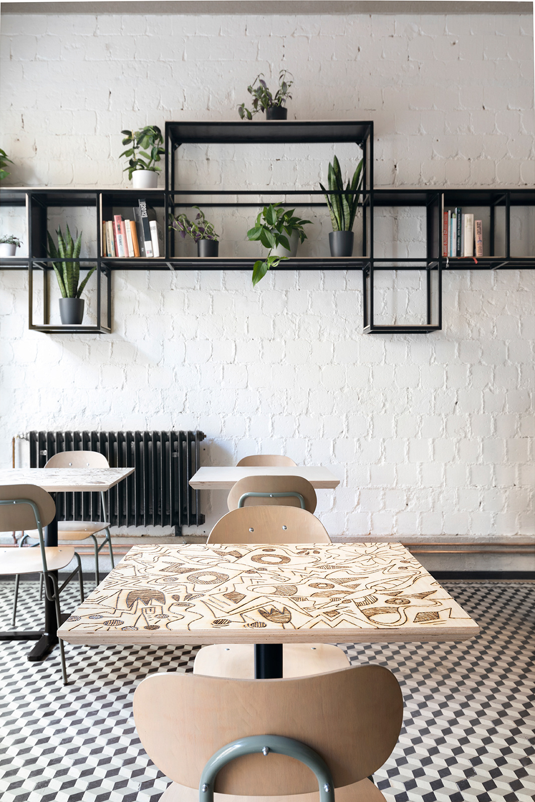 Flat&houses, café