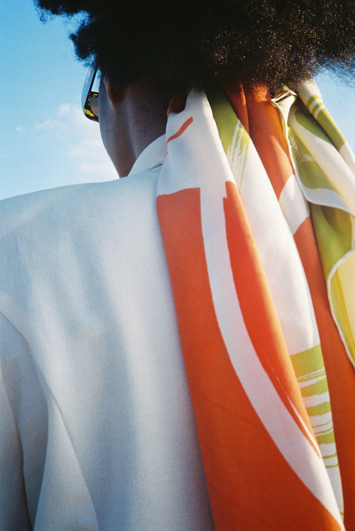 Keep Moving | Screen Printed Silk Scarf