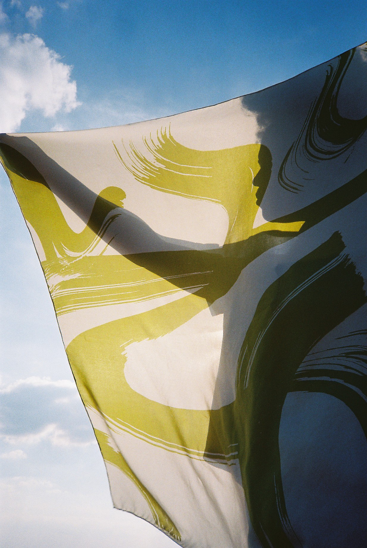 Keep Moving | Screen Printed Silk Scarf