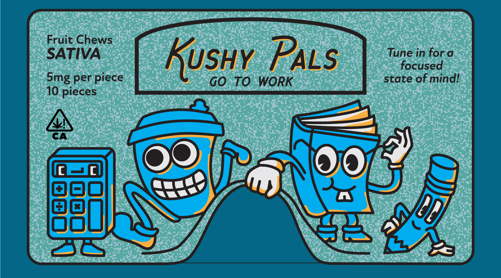 Characters related to studying to promote focus.