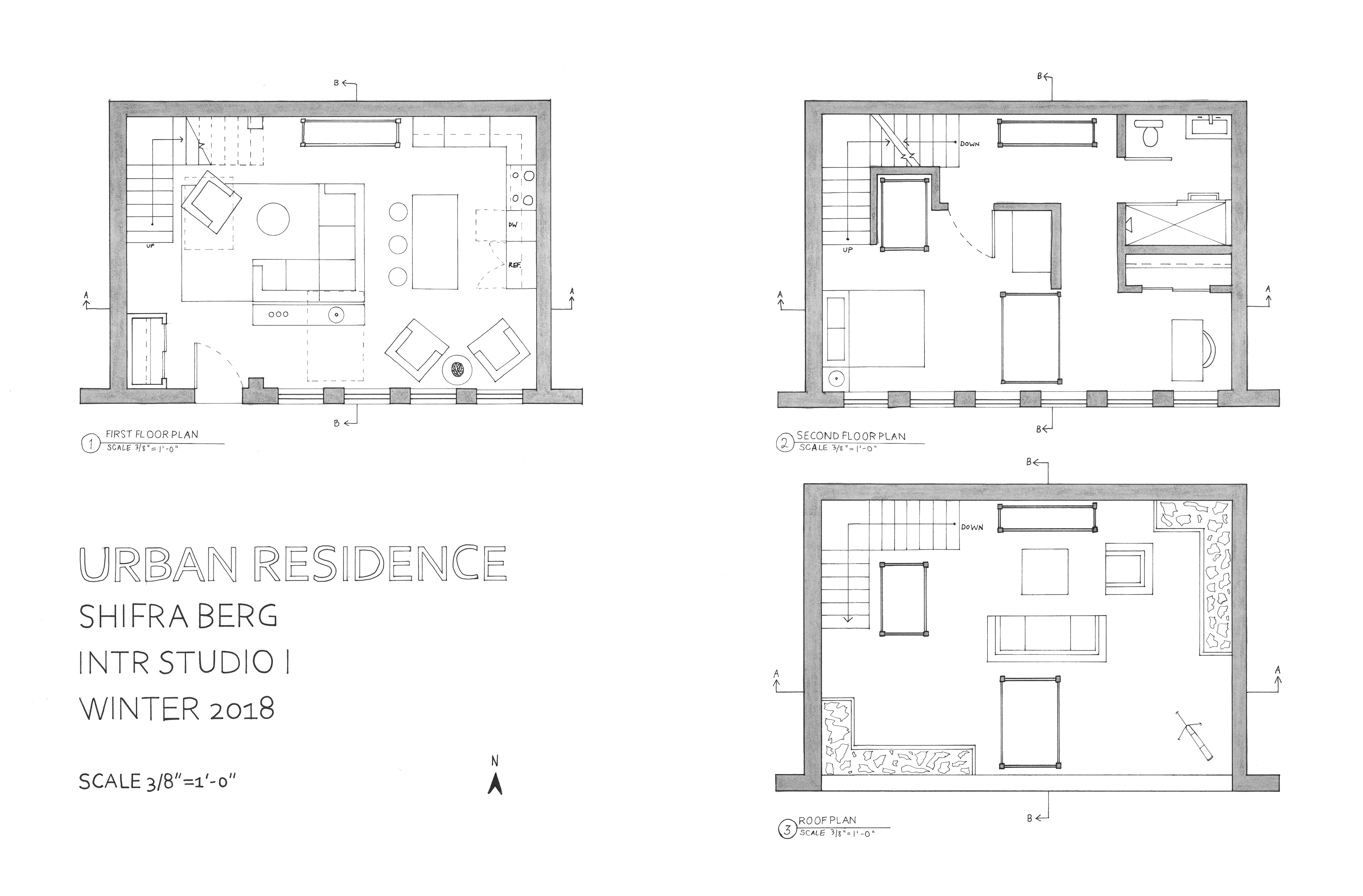 Urban Residence Drawings