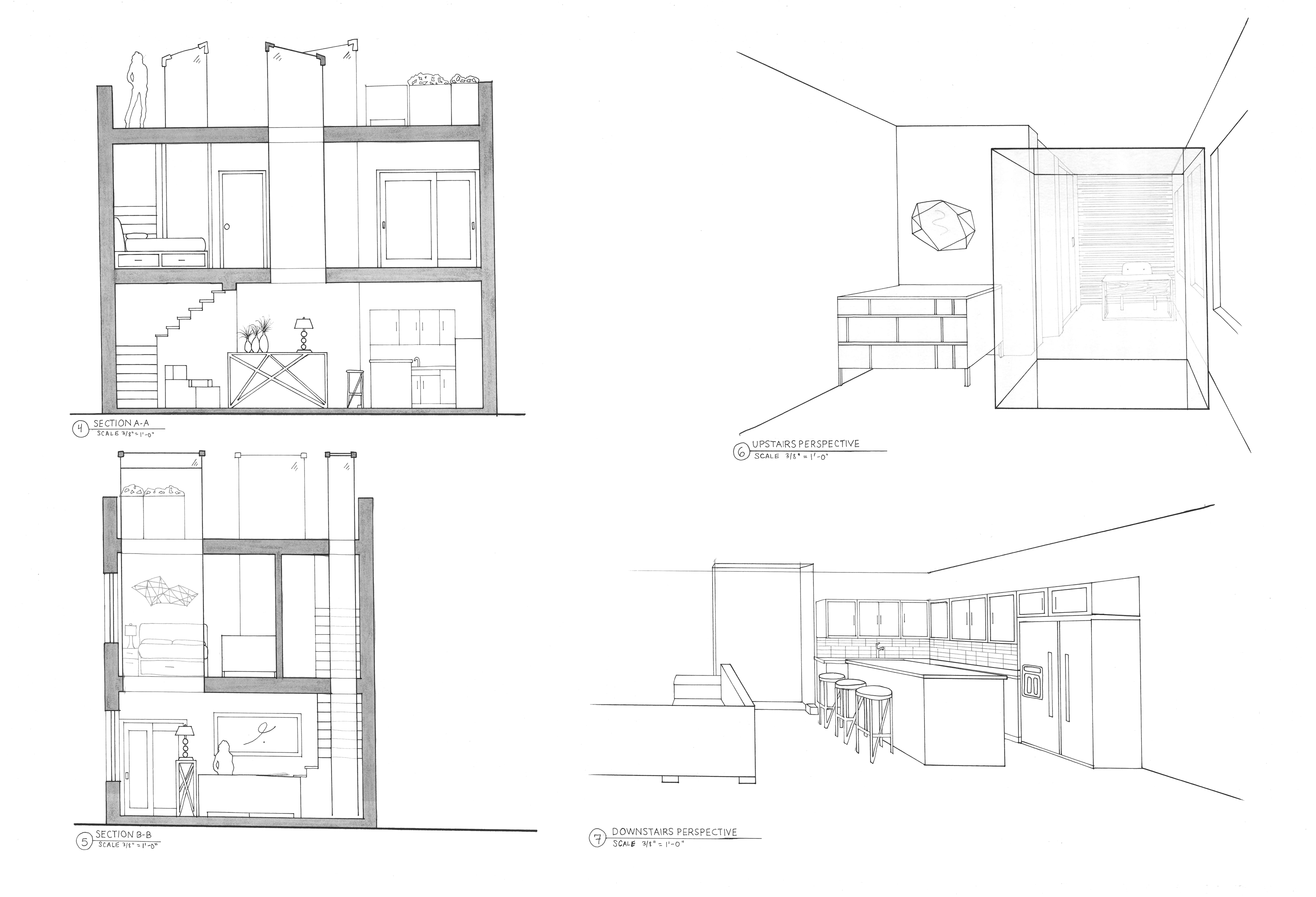 Urban Residence Drawings