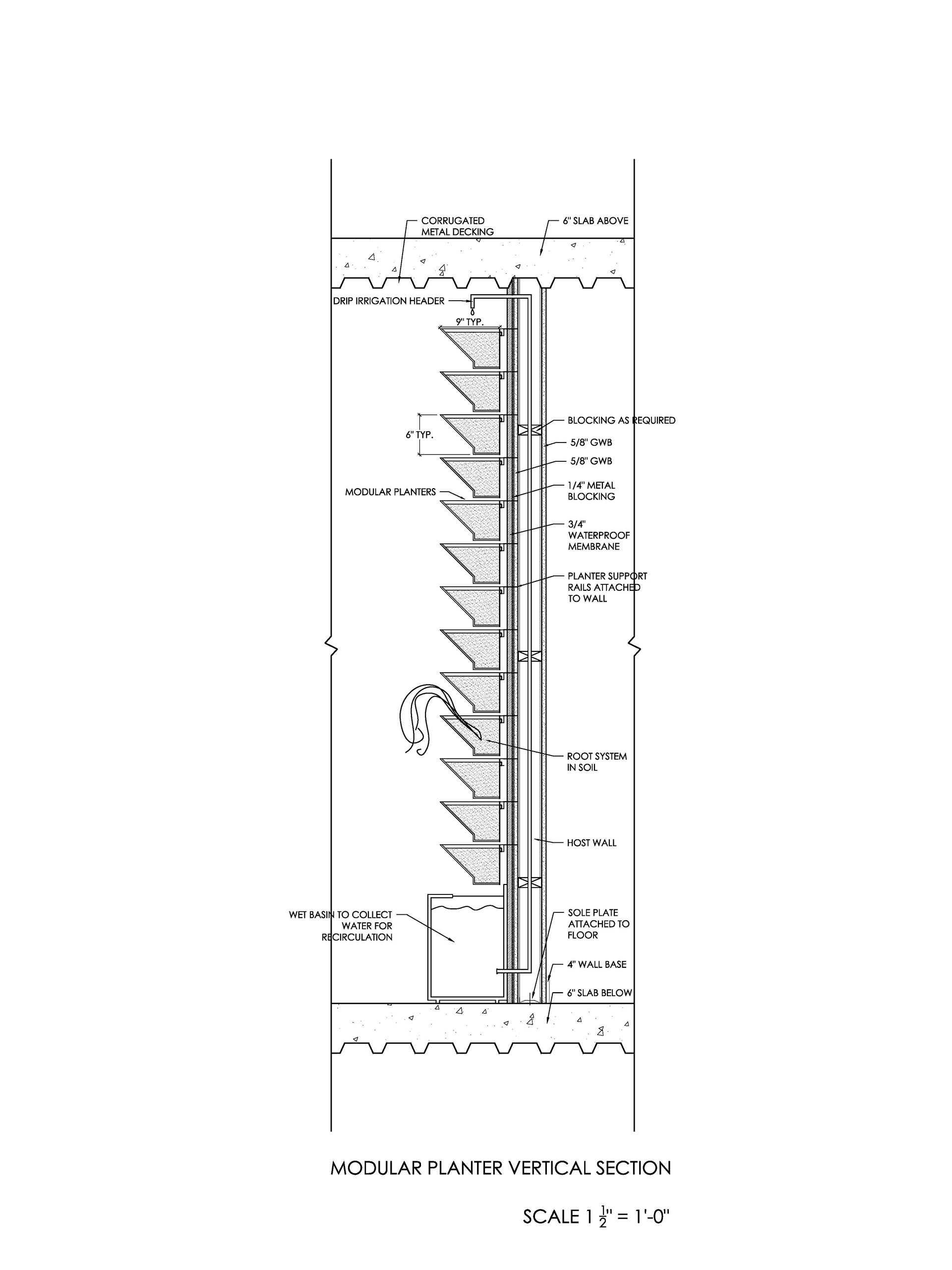 Modular Planter Vertical Section