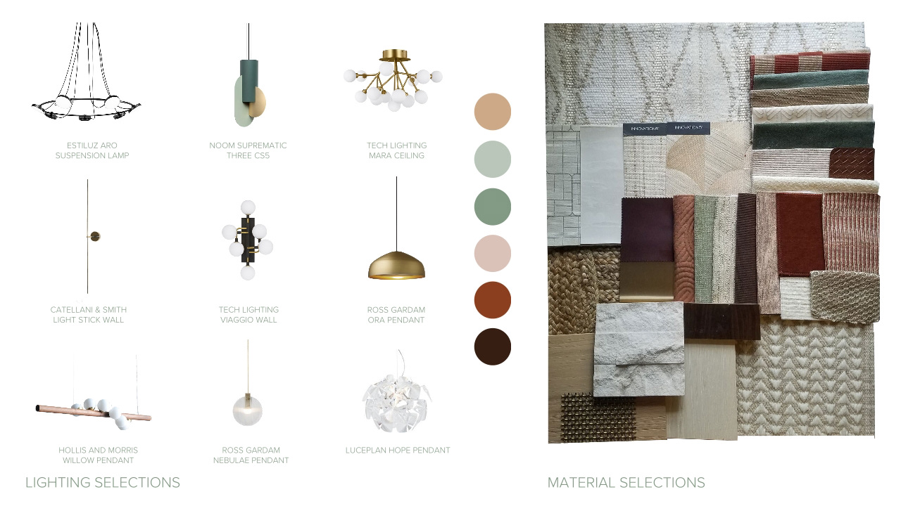 Lighting & Material Selections