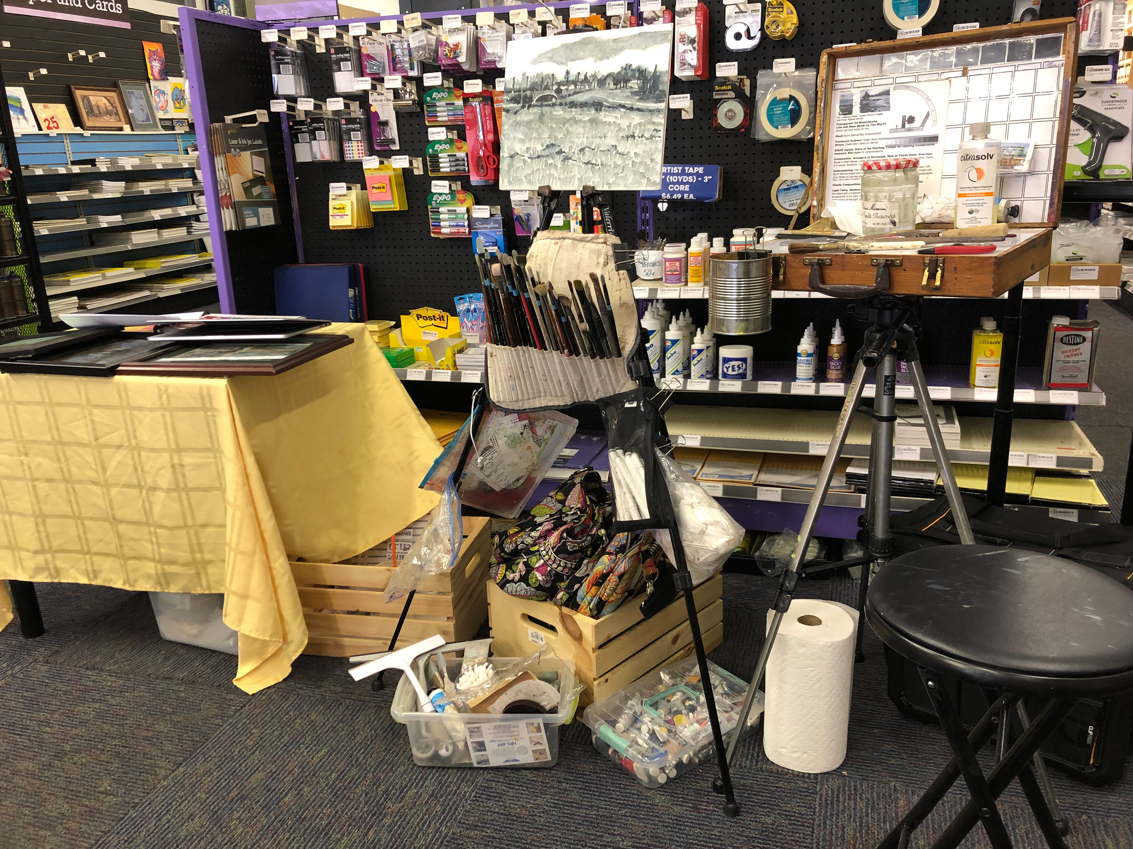 5/23 I gave a Workshop for Merion Art Supply Store