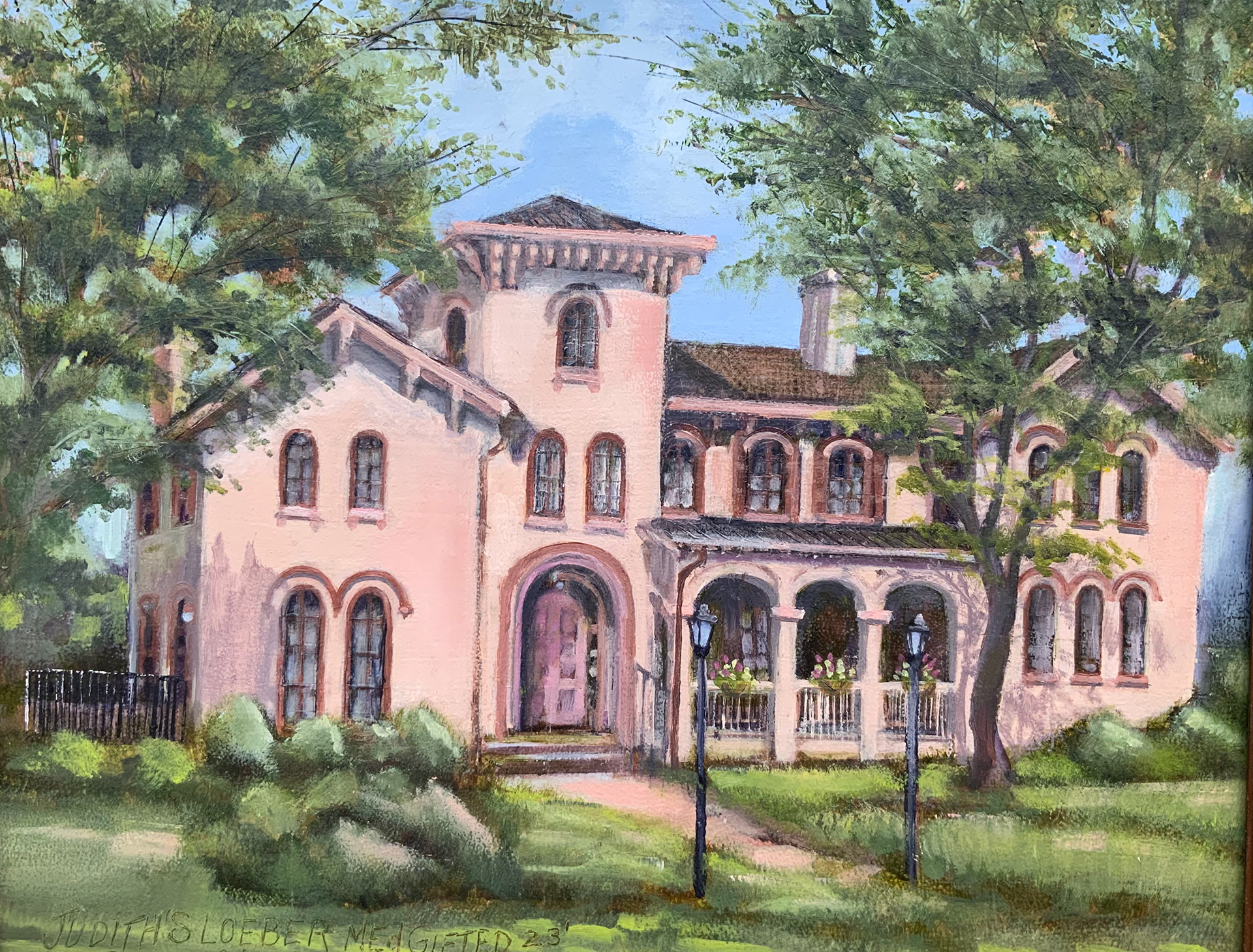 Sold: The Ross Mansion Plein Air, auction donation for Seaford Historical