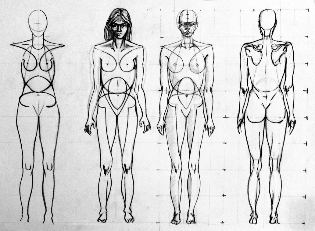Figure Drawing Template after F. Reilly
