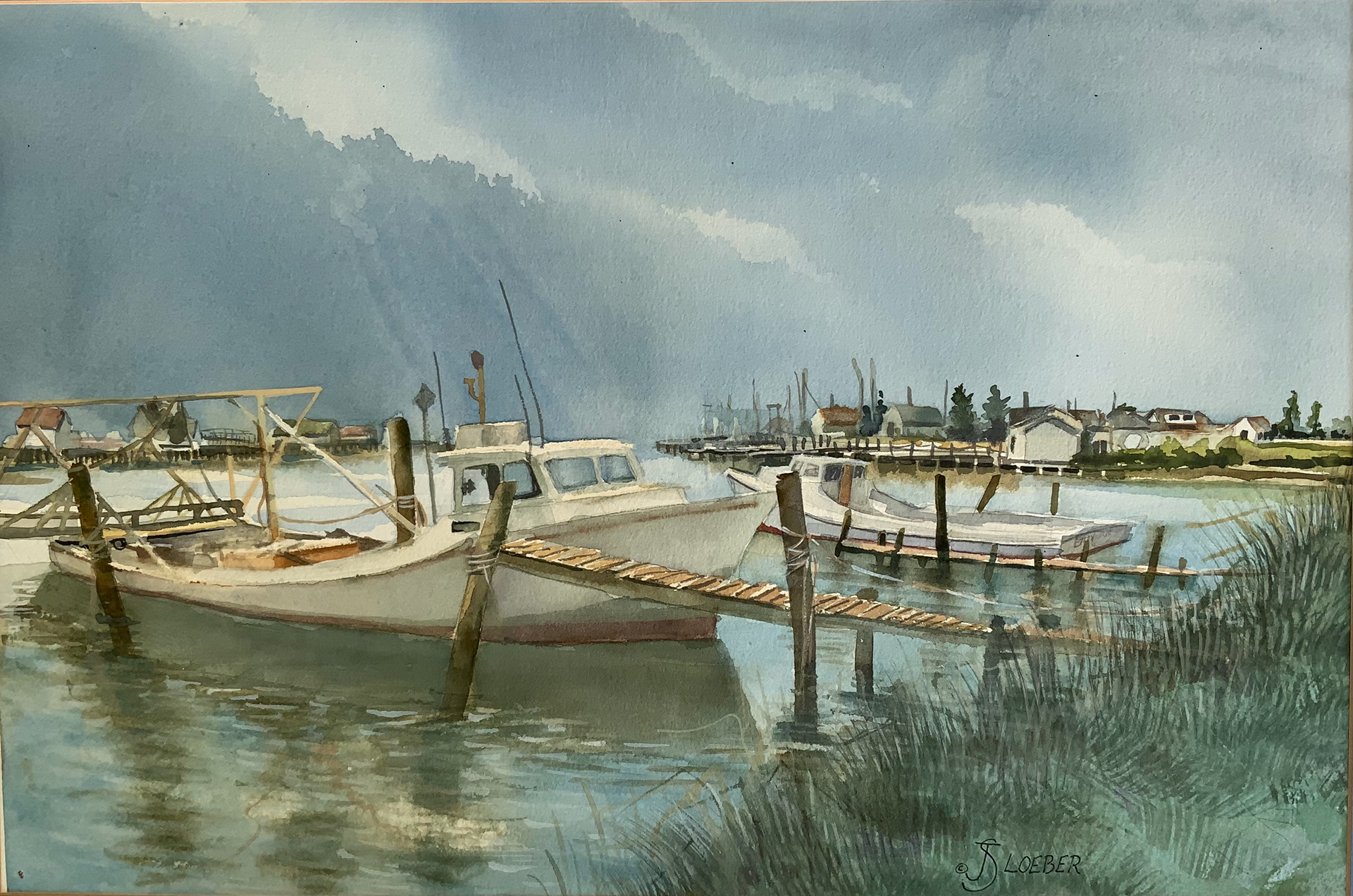 Tangier Work Boats in Chesapeake Bay Maritime Museum 2023 exhibit