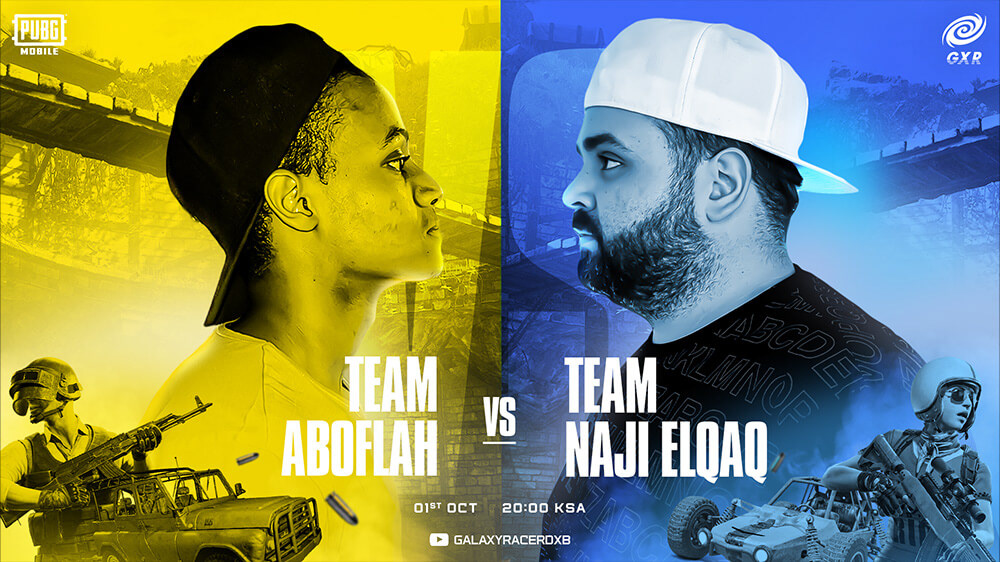 Galaxy Racer Naji vs AboFlah Streaming Event PUBG Mobile