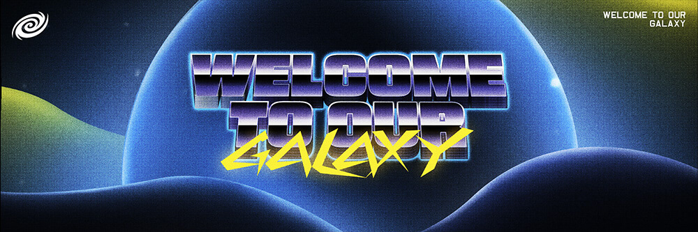 Galaxy Racer Alternative Retro Banner