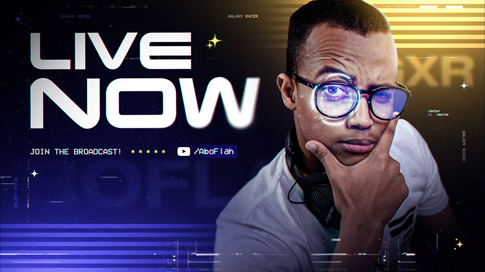 Galaxy Racer AboFlah Live Now Graphic