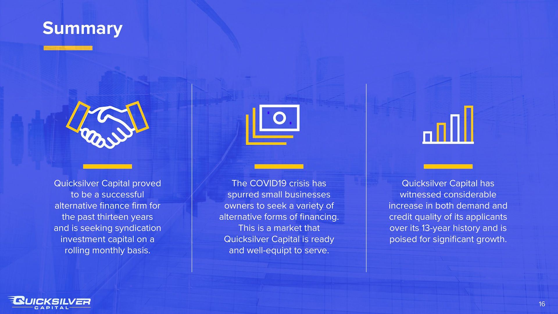 PowerPoint Slide with Custom Icons