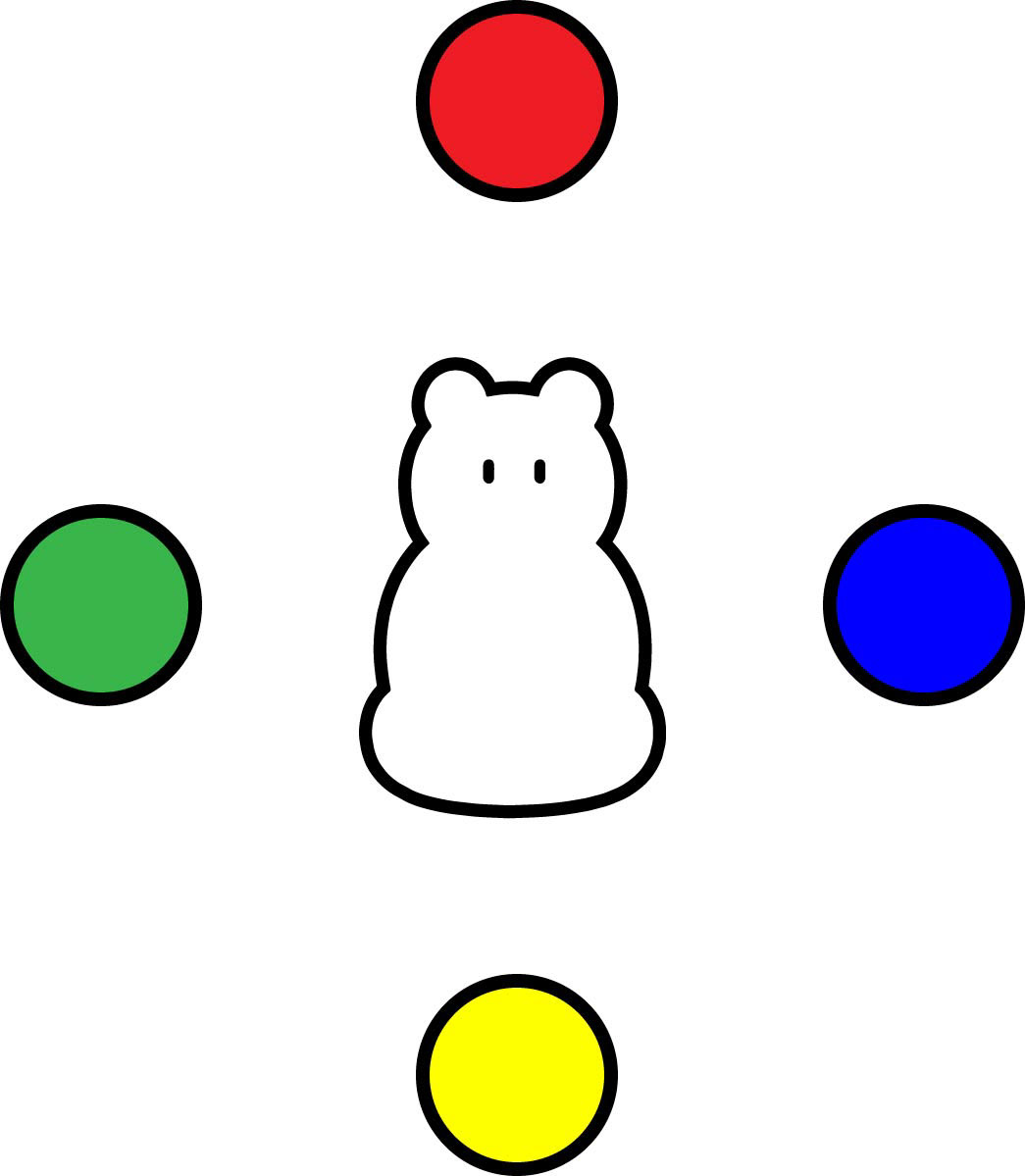 円を置いたデザイン