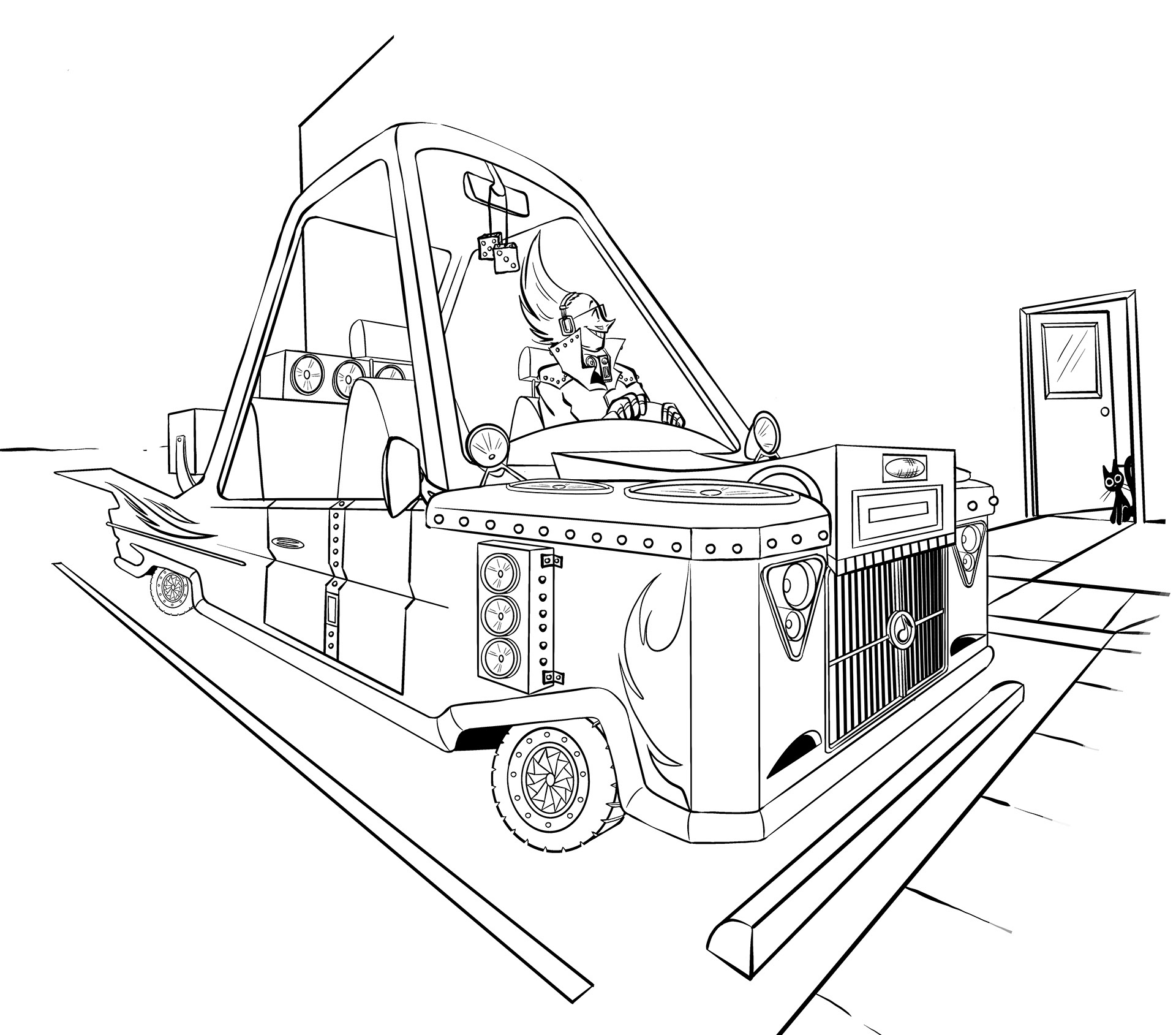 Character Car Assignment #2 (Photoshop) 2021