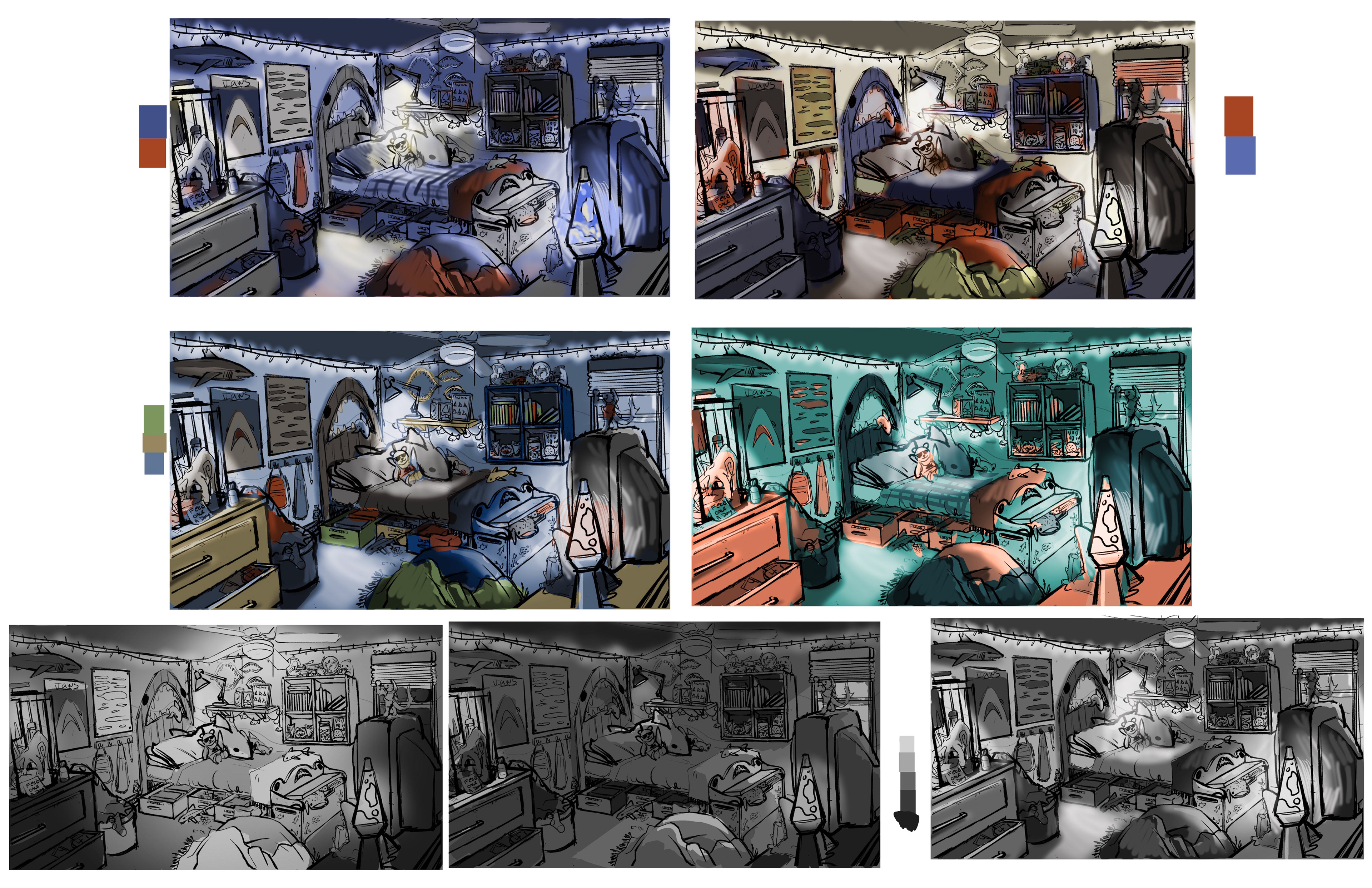 Color Studies and Value Studies