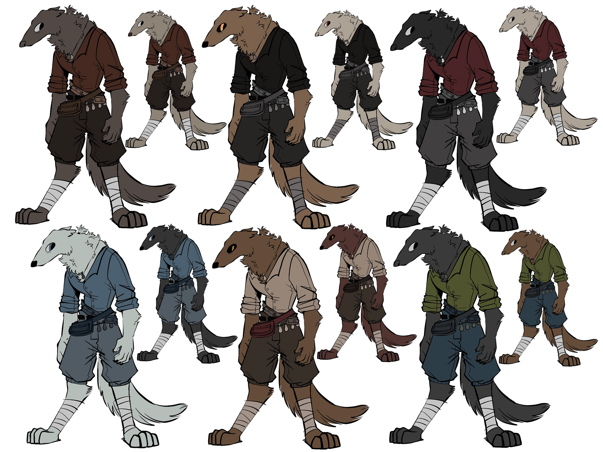 Color Studies (Hunter Dog)