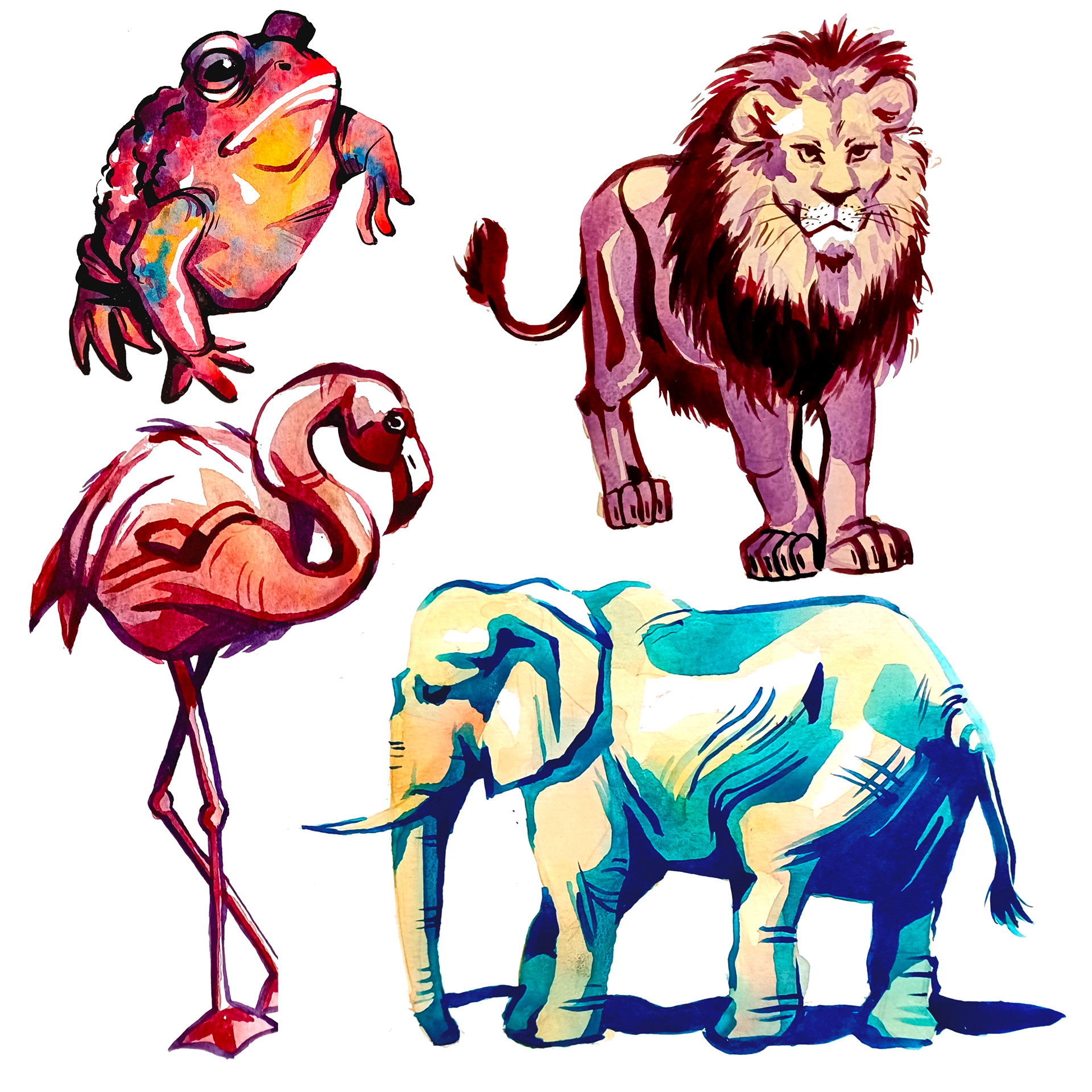 Animals (2022) Watercolor